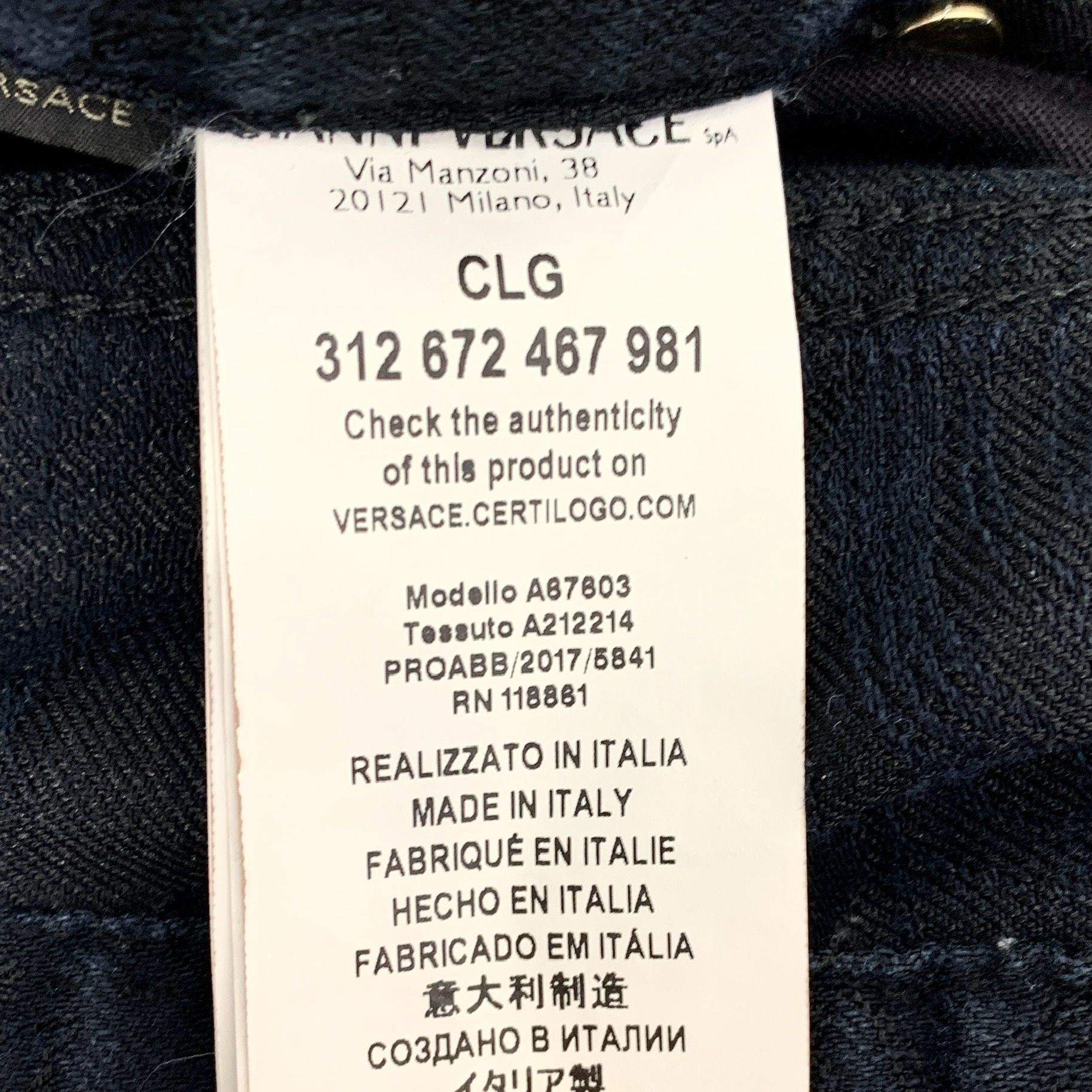 Versace Versace Black Medusa Head Straight Pants Size 38 Made In Ita Size 38" / US 16 / IT 52 - 3 Thumbnail