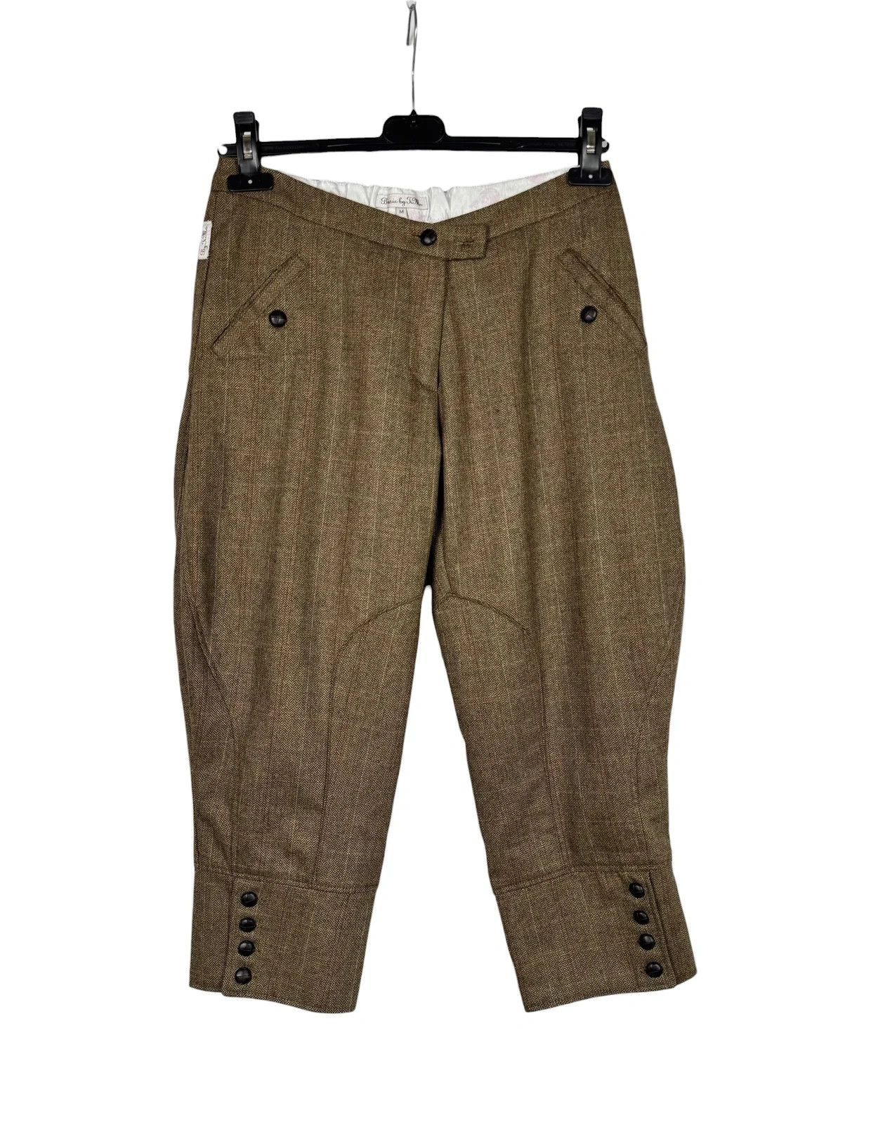 Other Basic By Timo Wool Herringbone Tweed Crop Pants size M Size 32" / US 10 / IT 46 - 11 Thumbnail