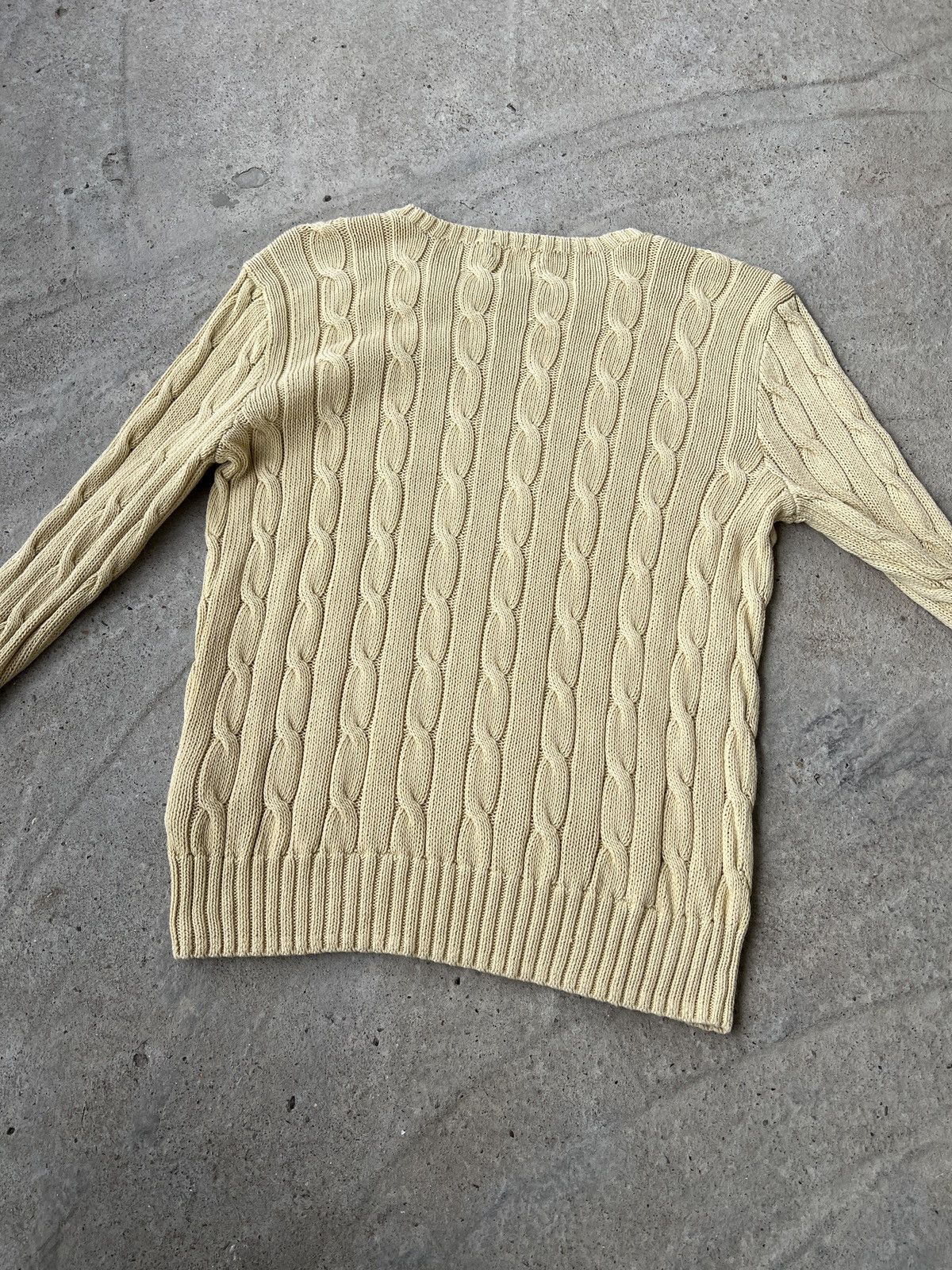 Polo Ralph Lauren Polo Ralph Lauren Cable Knit Sweater Size L / US 10 / IT 46 - 4 Thumbnail