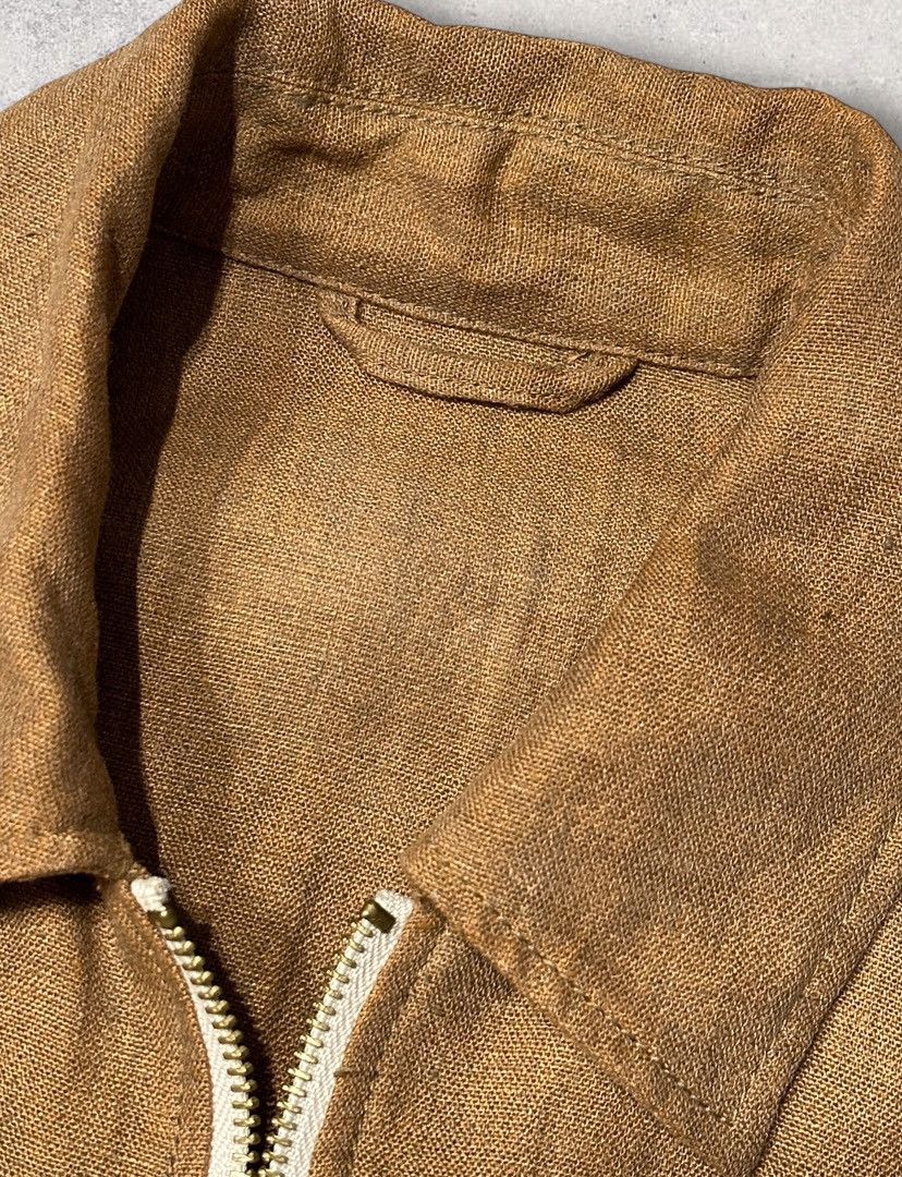 Japanese Brand linen work collared jacket Size US L / EU 52-54 / 3 - 4 Thumbnail