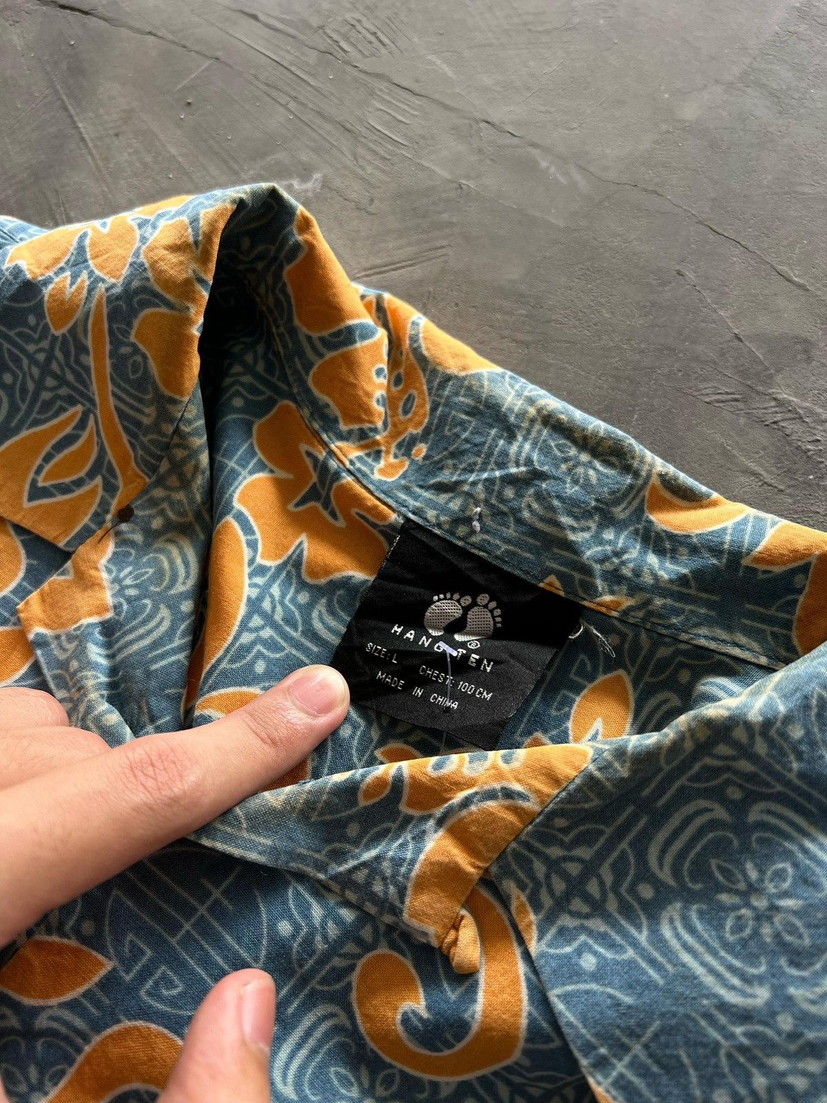 Hang Ten × Vintage Vintage Hang-Ten Hawaiian Button up Shirt Size US L / EU 52-54 / 3 - 5 Thumbnail