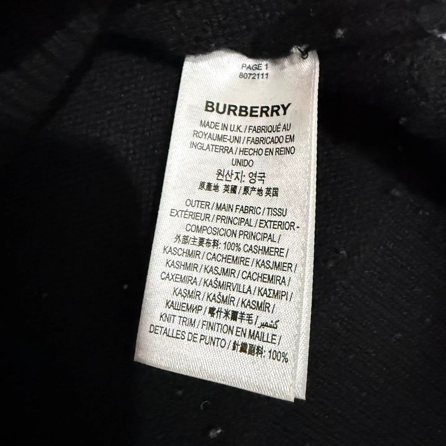 Burberry Burberry Black Knit Sweater M Hem TB Logo 99new Size US M / EU 48-50 / 2 - 4 Thumbnail