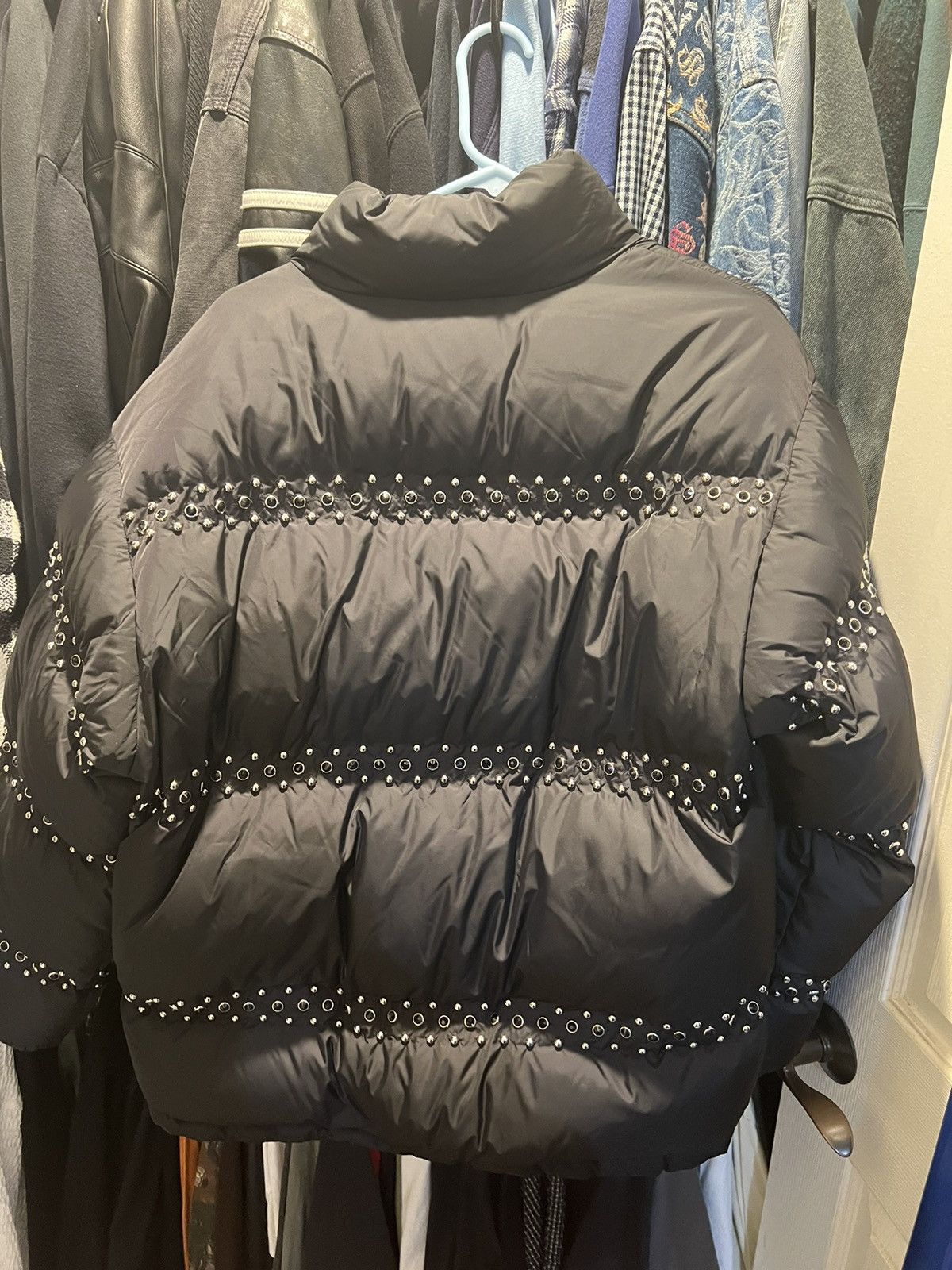 B.B. Simon × Supreme Supreme BB Simon Studded Puffer Jacket