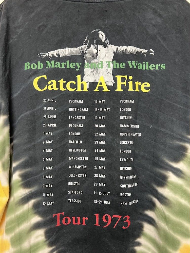 Vintage Vintage Tie Dye and the Wailers 1973 Tour Graphic T-Shirt Size US XXL / EU 58 / 5 - 7 Thumbnail