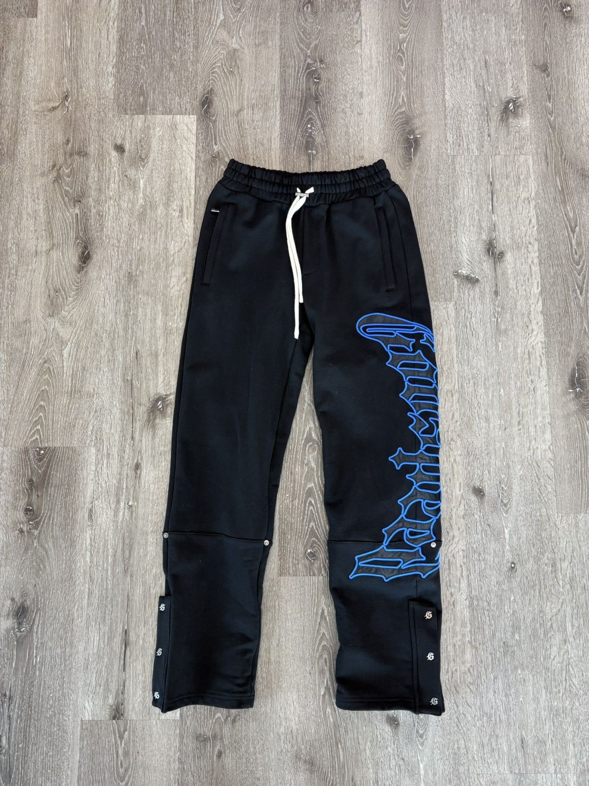 Godspeed Godspeed “OG Logo” V2 Sweatpants (Black/Blue) Size US 30 / EU 46 - 1 Thumbnail