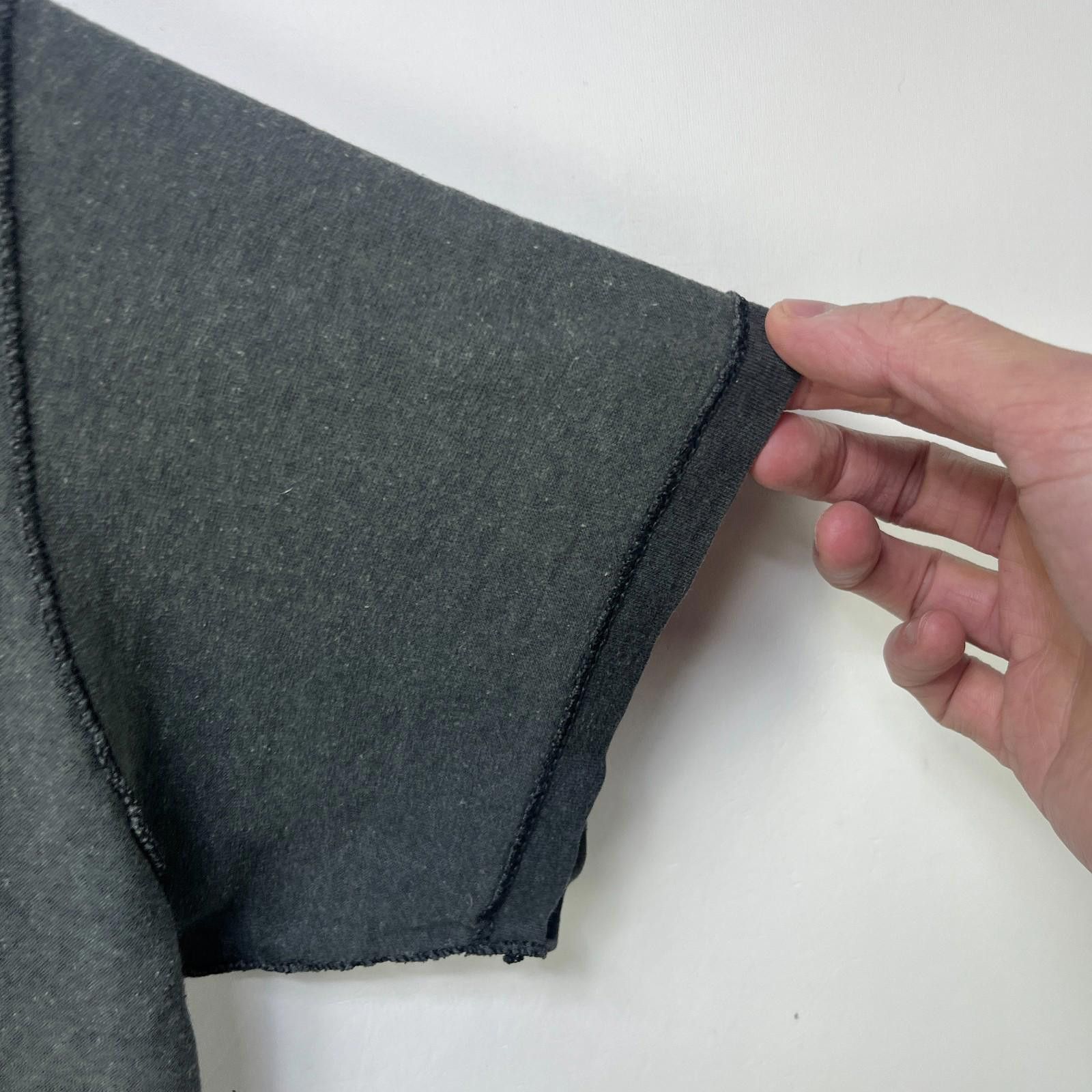 Vintage Vintage 80s Sun Faded Blank Black Inside Out Shirt Large Size US L / EU 52-54 / 3 - 6 Thumbnail