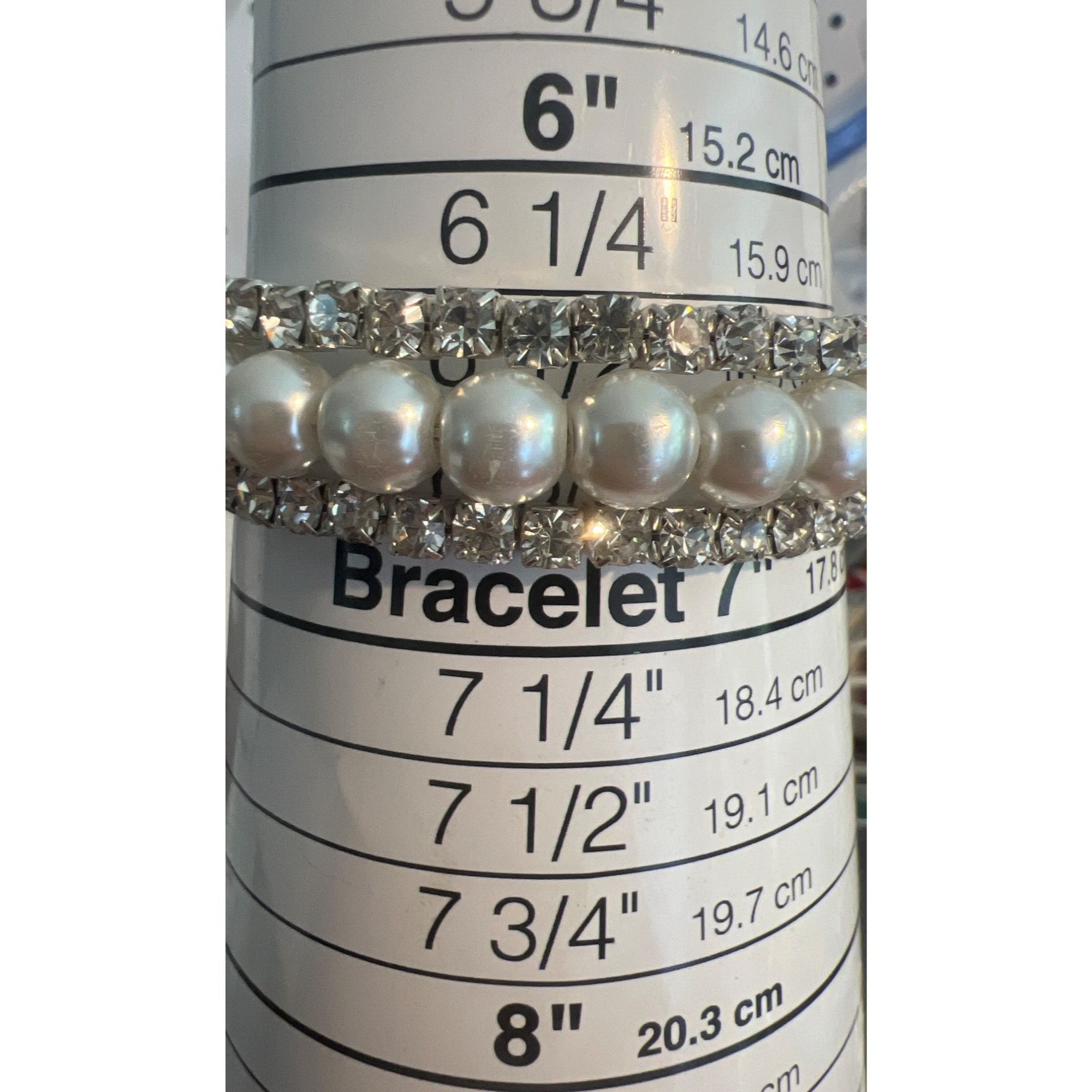 Other Vintage Silver Tone Faux Pearl Wrap Bracelet Wedding Prom Es Size ONE SIZE - 4 Thumbnail