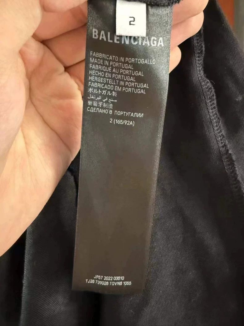 Balenciaga Balenciaga Mud-dyed and worn-out cotton short sleeve Size US M / EU 48-50 / 2 - 4 Thumbnail
