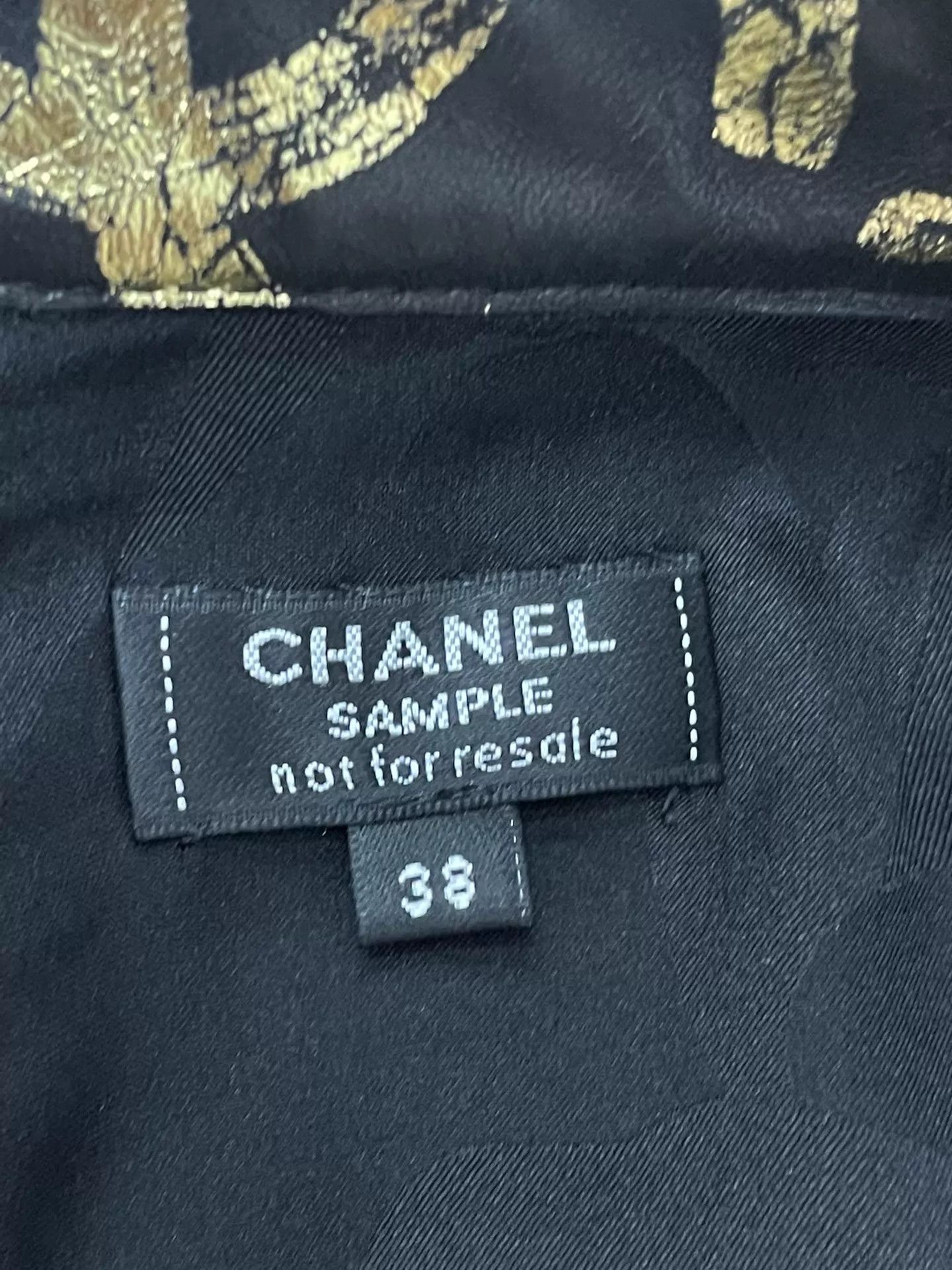 Chanel Chanel Egyptian Gold Graffiti Skirt Black Gold 38 Size 27" / US 4 / IT 40 - 4 Thumbnail