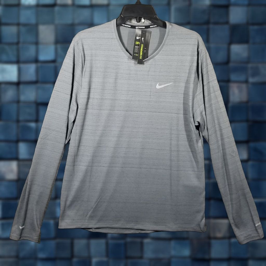 Nike Nike Dri-FIT Miler Men's Long Sleeve Top Training Nike Running Gym Lightweight Top Size US M / EU 48-50 / 2 - 1 Thumbnail