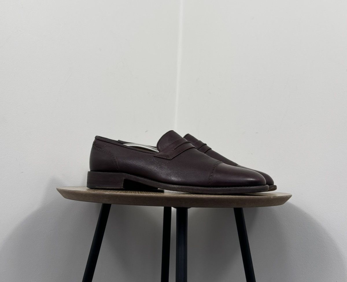 Gravati Gravati Vintage Men’s Burgundy Brown Leather Penny Loafers Size US 8.5 / EU 41-42 - 1 Thumbnail