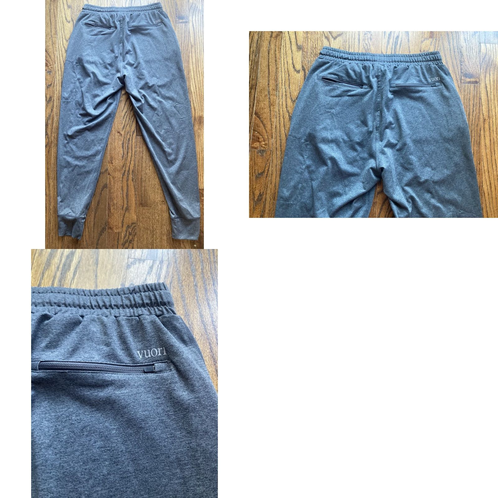 Vuori Vuori Sunday Performance Joggers Mens S Gray Drawstring Adjustable Waist Athleisure Tapered Pants Regular Fit Streetwear ח Size US 29 - 8 Thumbnail