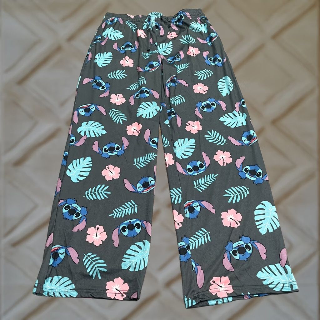 Disney Disney Mickey Mouse Pajama Pants Mens Large Multicolor Cartoon Hawaiian Sleepwear 334x32 Size US 33 - 1 Thumbnail