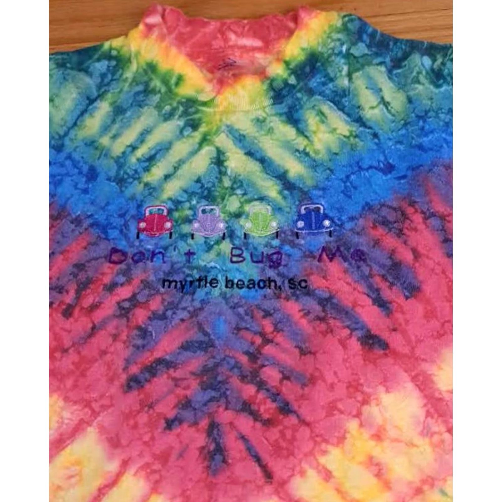 Vintage Rinato T-Shirt Medium Myrtle Beach Tie Dye USA Made Don't Bug Me Unisex Adults Size M / US 6-8 / IT 42-44 - 2 Thumbnail