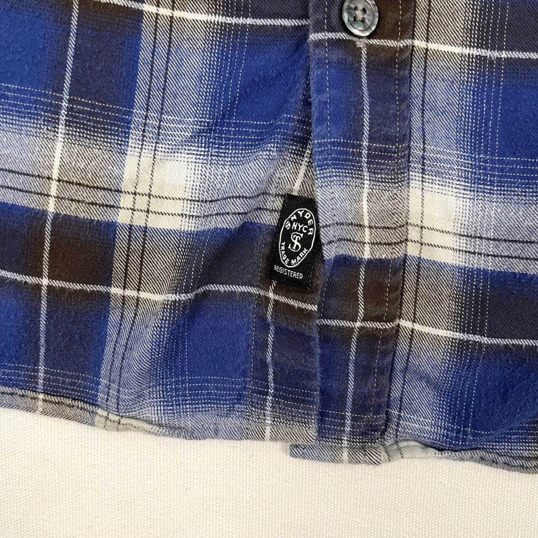 Todd Snyder Todd Snyder Shirt Men XL Blue Brown Plaid Flannel Button Down Casual Camp Preppy Men Size US XL / EU 56 / 4 - 3 Thumbnail
