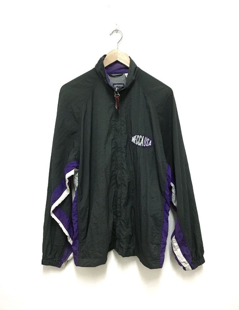 Mecca × Vintage Vintage Mecca Usa jackets windbreaker zipper spellout Size US L / EU 52-54 / 3 - 2 Thumbnail