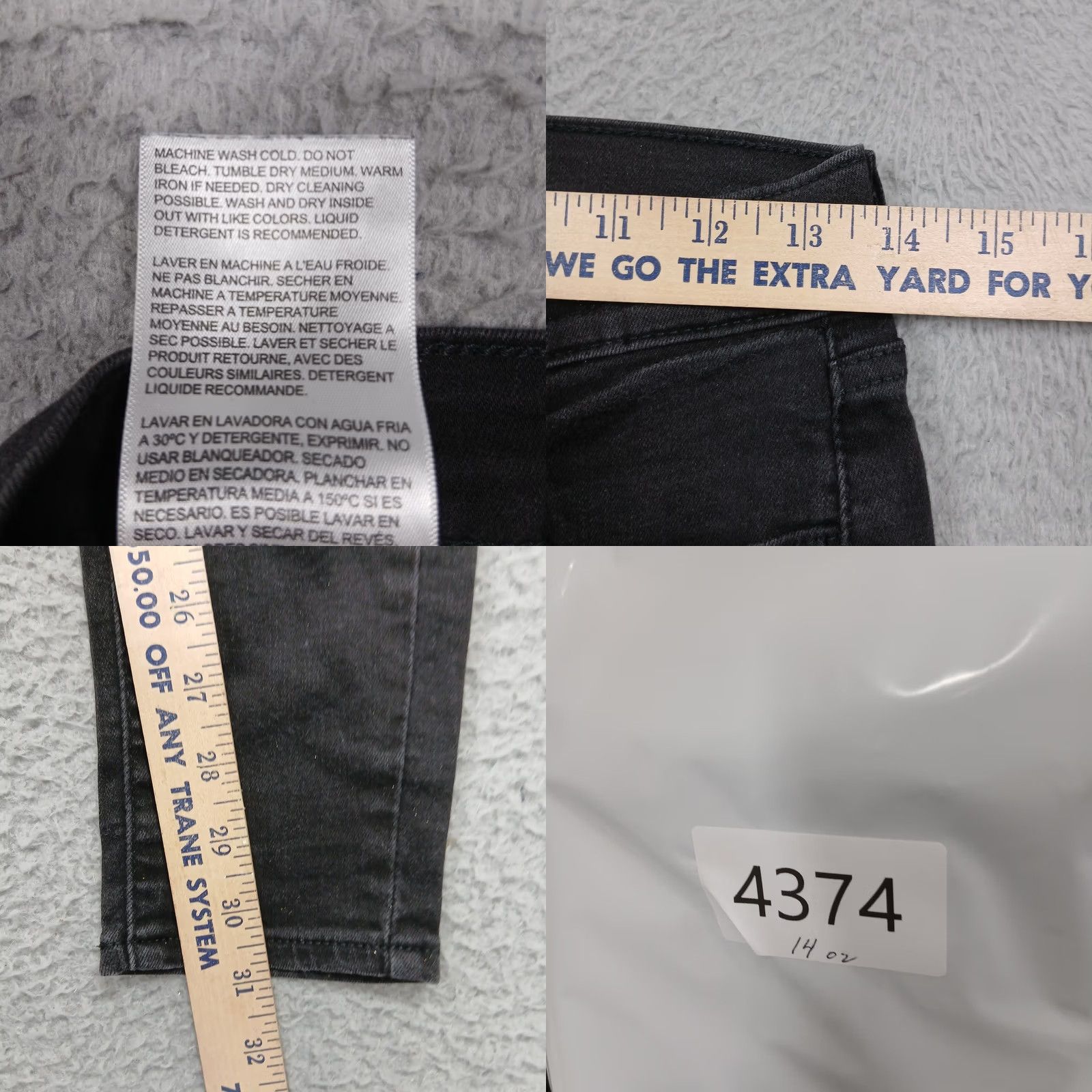 Levi's Levi's 710 Super Skinny Jeans Women's 28x32 Black Denim Stretch Mid Rise Slim Fit Pockets Zipper Button Leather Patch Size 28" / US 6 / IT 42 - 8 Thumbnail