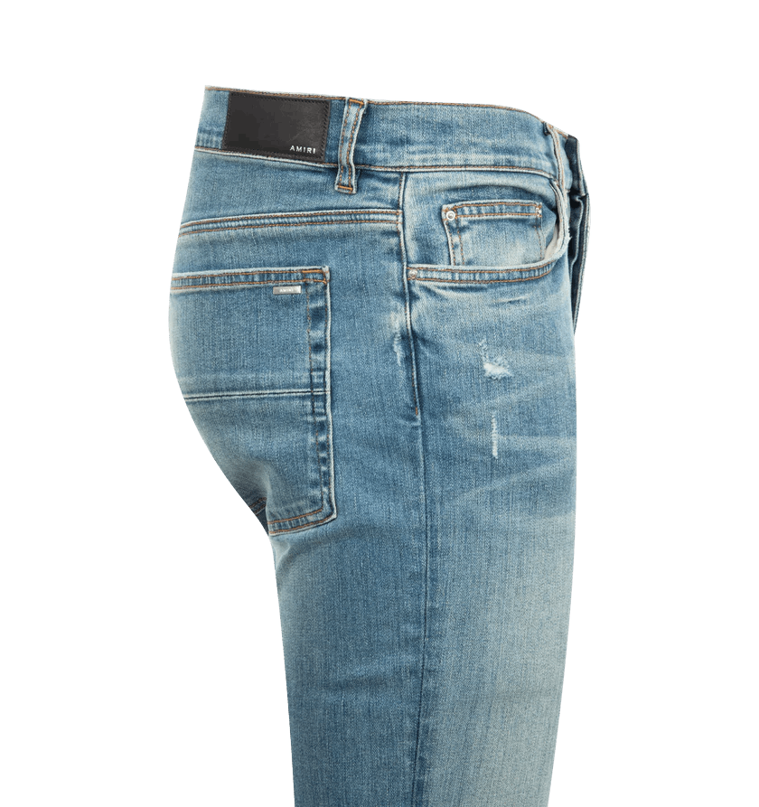 Amiri o1h1sh11225 Stack Jeans in Blue Size US 33 - 3 Thumbnail