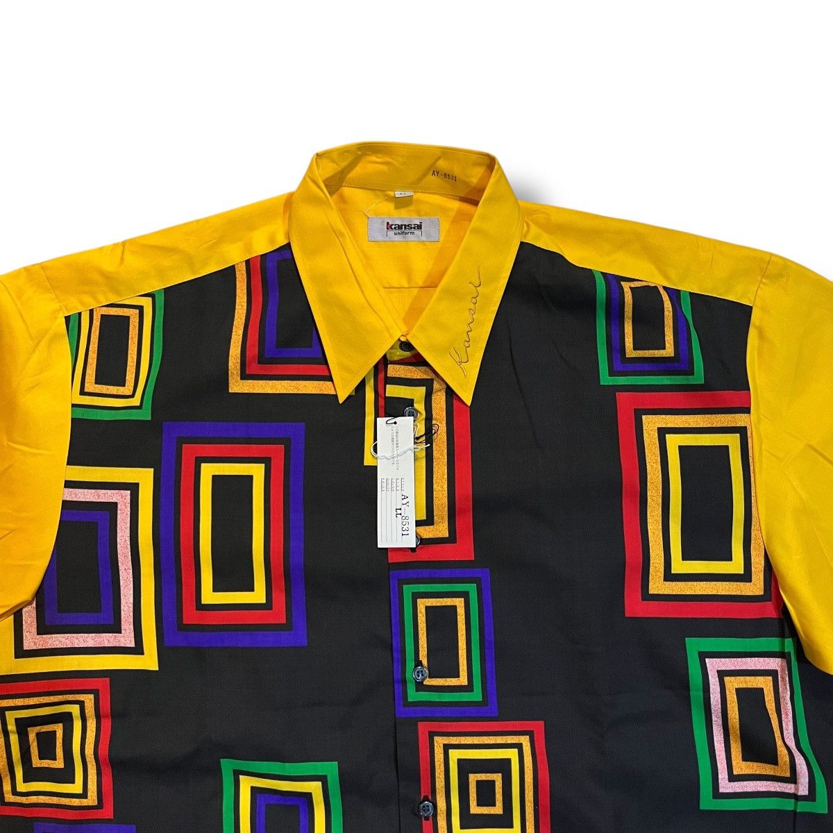 Kansai Yamamoto Archive kansai yamamoto uniform pattern button ups shirt Size US XL / EU 56 / 4 - 5 Thumbnail