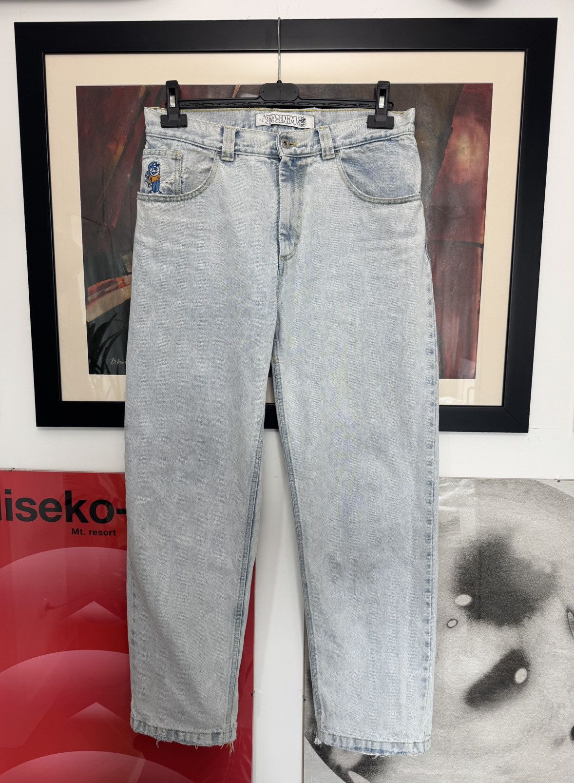 Polar Skate Co. Polar 93 Stonewashed Jeans Skate Denim Regular Baggy Rare Size US 30 / EU 46 - 1 Thumbnail