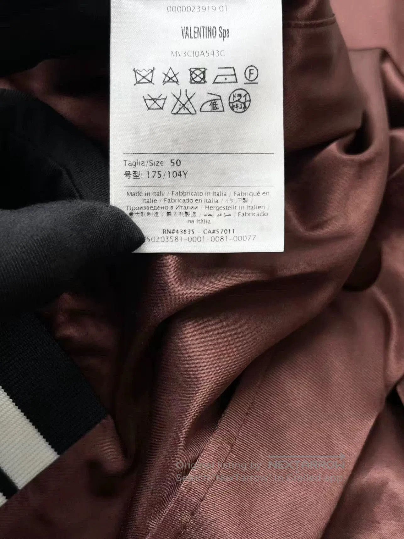 Valentino Valentino Embroidered Bomber Jacket. Size US L / EU 52-54 / 3 - 7 Thumbnail
