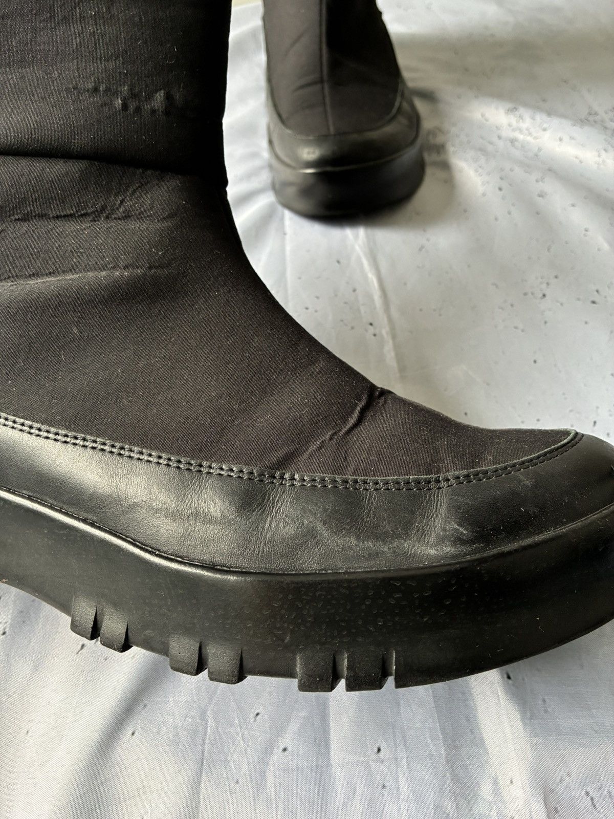 Prada 00s PRADA Linea Rossa Black Nylon Quilted Snow Boots Size US 12 / EU 45 - 11 Thumbnail