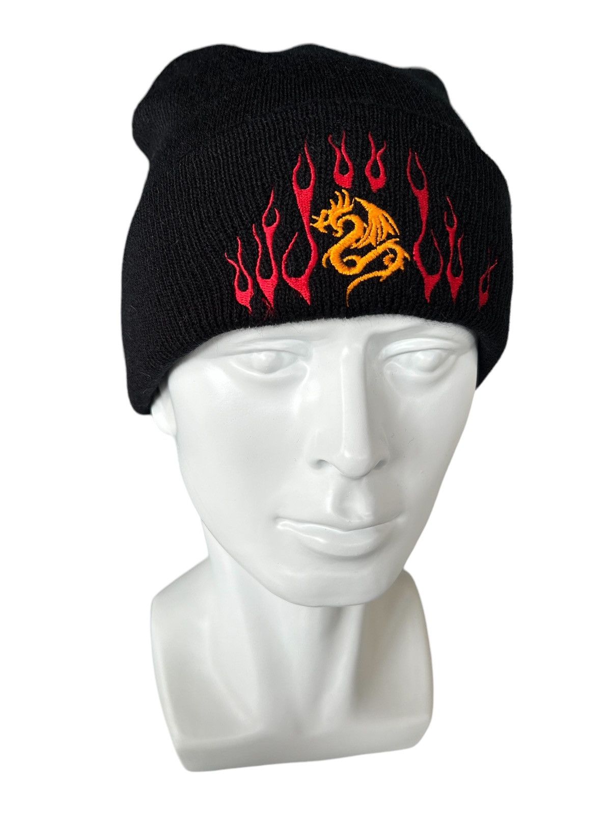 14th Addiction × Japanese Brand Y2k Flame Beanie Hats Size ONE SIZE - 1 Thumbnail