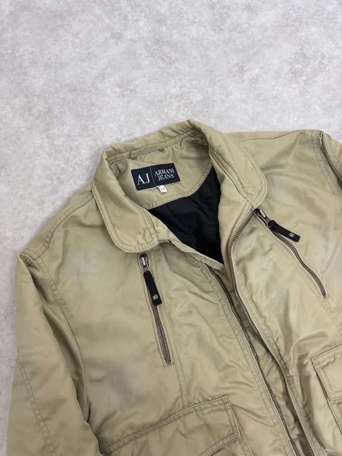 Armani 2000s Armani Beige Bomber Jacket Size US S / EU 44-46 / 1 - 5 Thumbnail