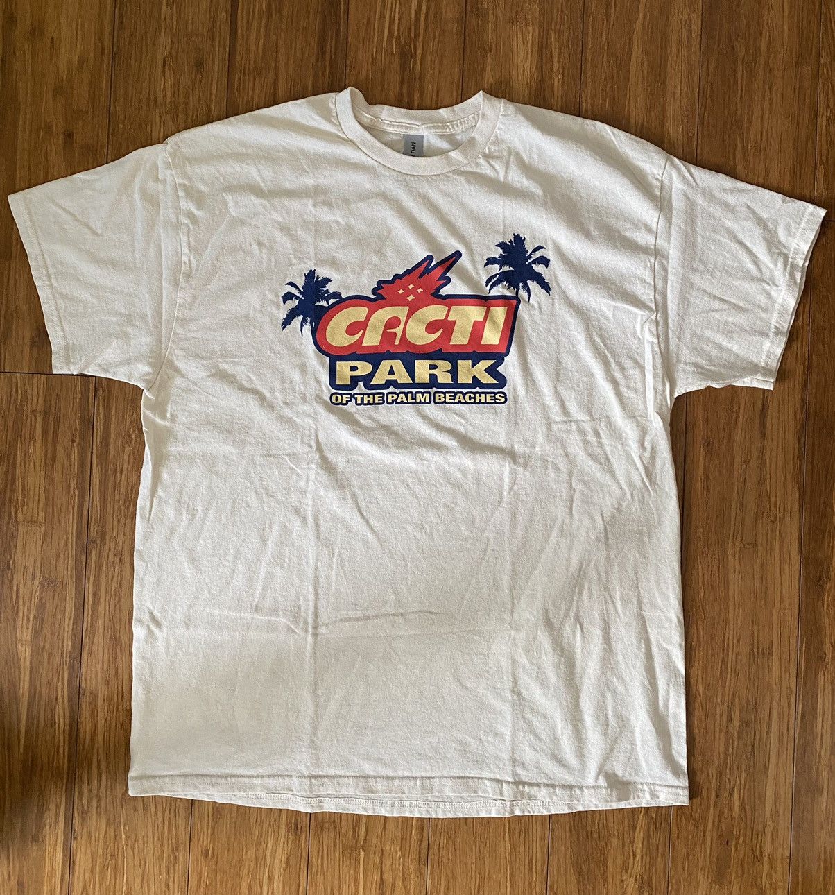 image of Travis Scott Cacti Park Grand Opening Exclusive T Shirt in Beige, Men's (Size XL)