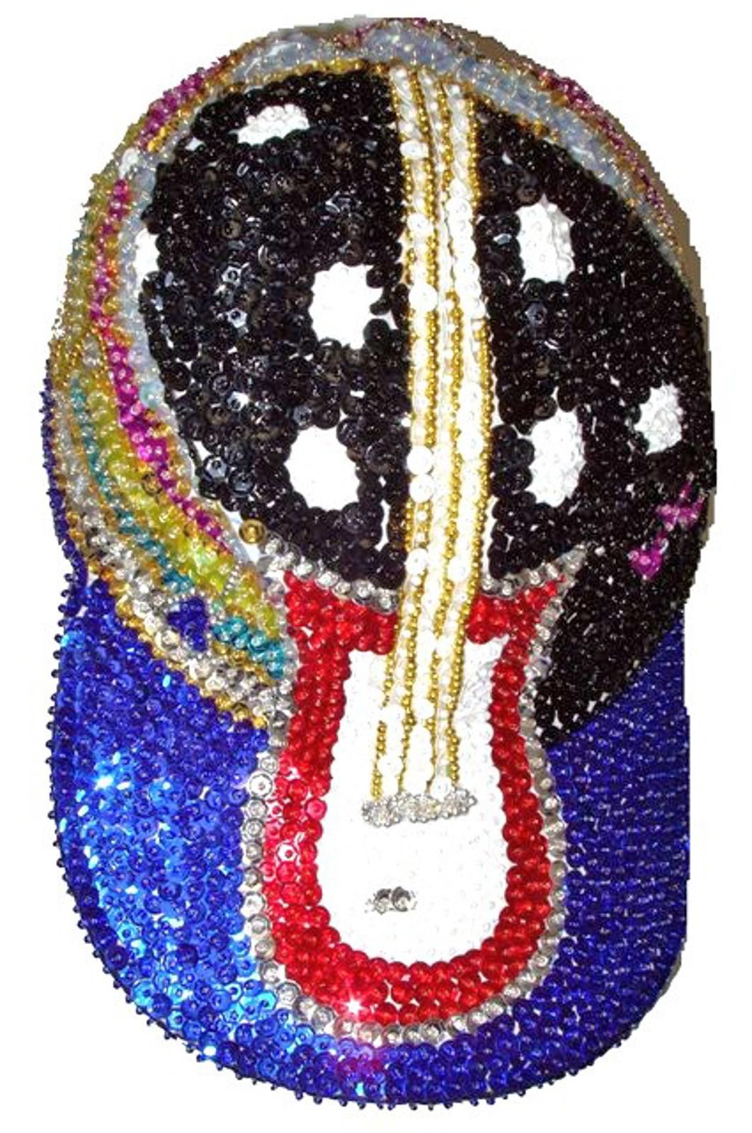 Designer Sequin Baseball Cap Rock & Roll Size ONE SIZE - 1 Preview