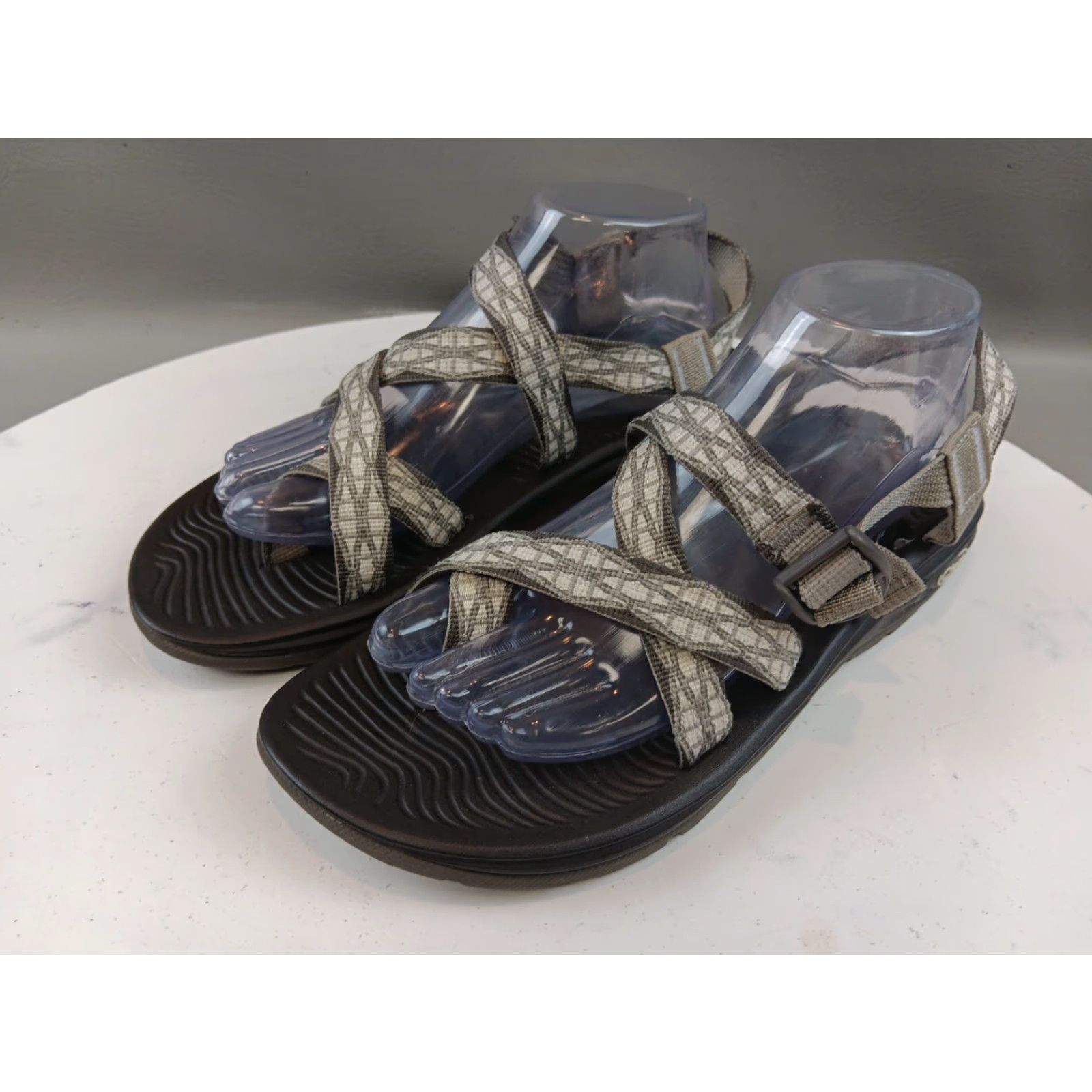 Chaco Chacos Z Boulder 2 Strappy Sandals Women's Size 11 Gray White Zig Zag - Sandal - Women Size US 9 / IT 39 - 4 Thumbnail