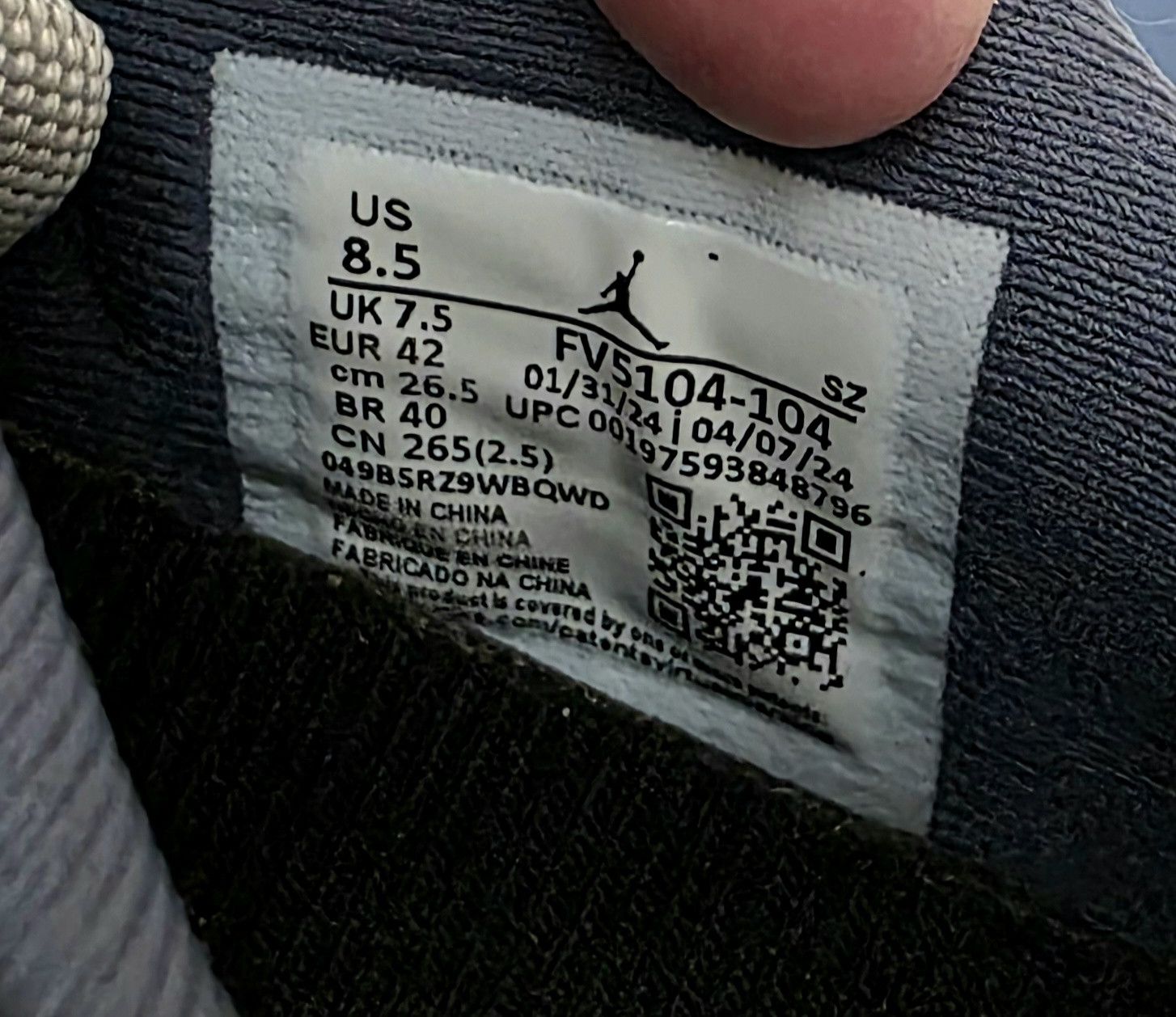 Jordan Brand Nike Air Jordan 11 Retro Low Diffused Blue FV5104-104 sz 8.5 Size US 8.5 / EU 41-42 - 9 Thumbnail