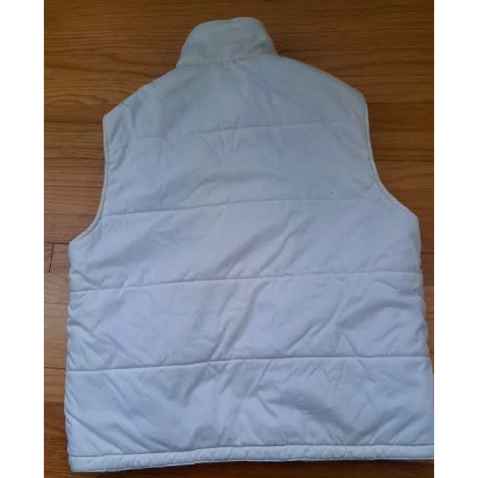 Quiksilver VINTAGE Quiksilver Vest Outdoor Insulated Reversible Full Zip Polyester White Grey L Men Size US L / EU 52-54 / 3 - 5 Thumbnail