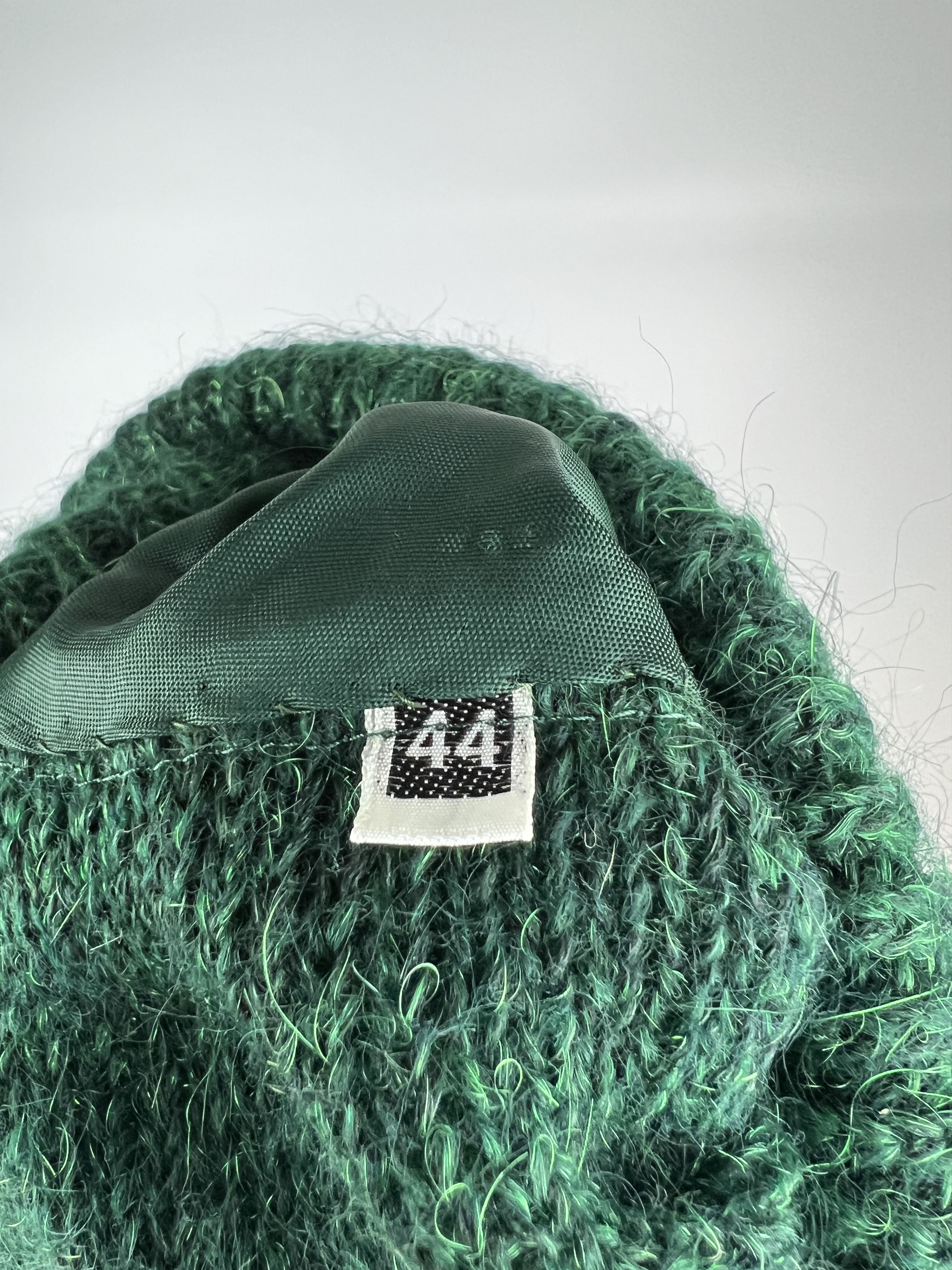 Bruno Magli × Vintage Bruno Magli Rare Suede Mohair Super Kid Turtleneck Sweater Size M / US 6-8 / IT 42-44 - 7 Thumbnail