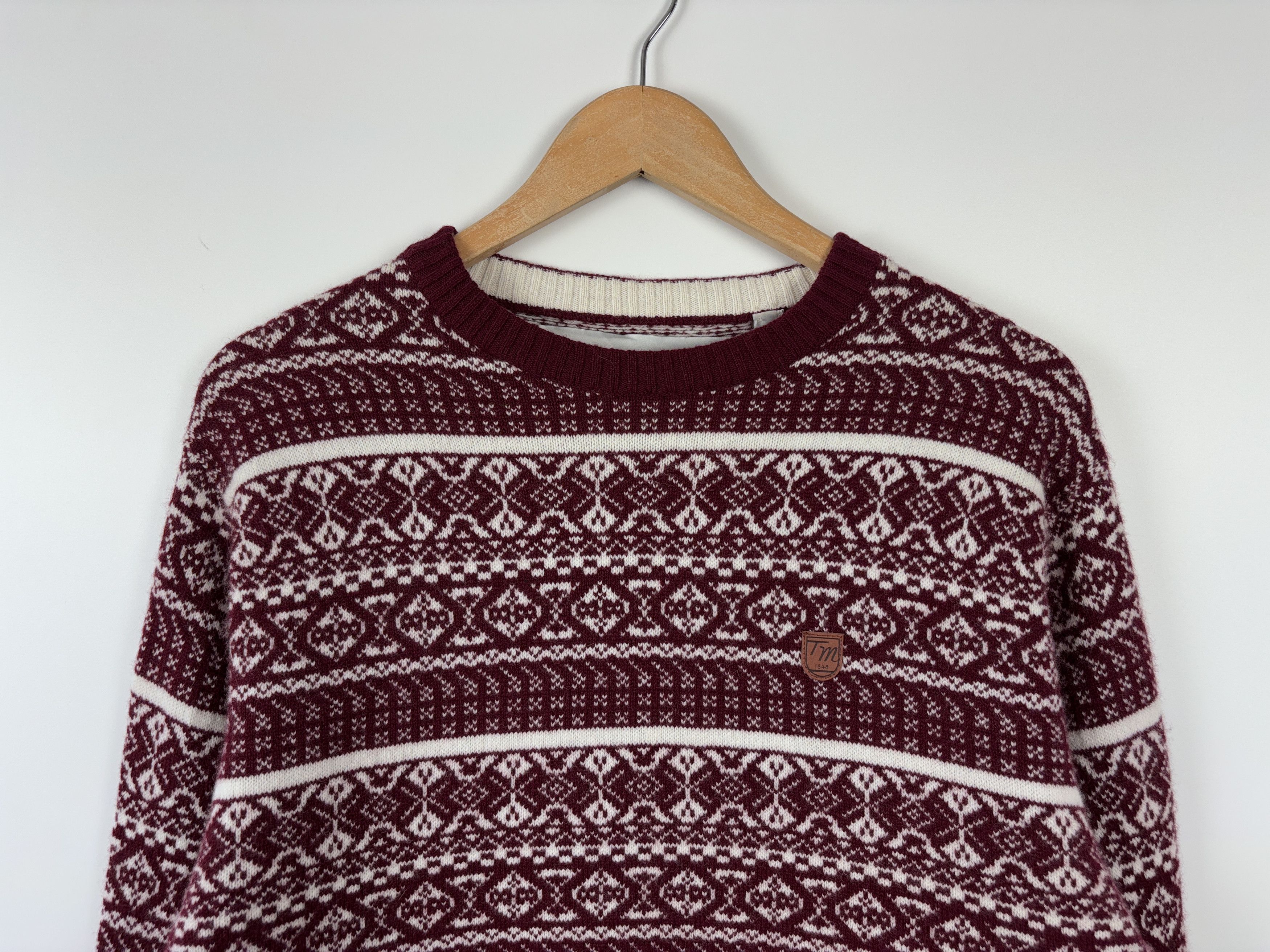 Andrew St. John × Vintage Tom Morris St Andrews Golf Wool Sweater Fair Isle Pullover Size US XL / EU 56 / 4 - 2 Thumbnail