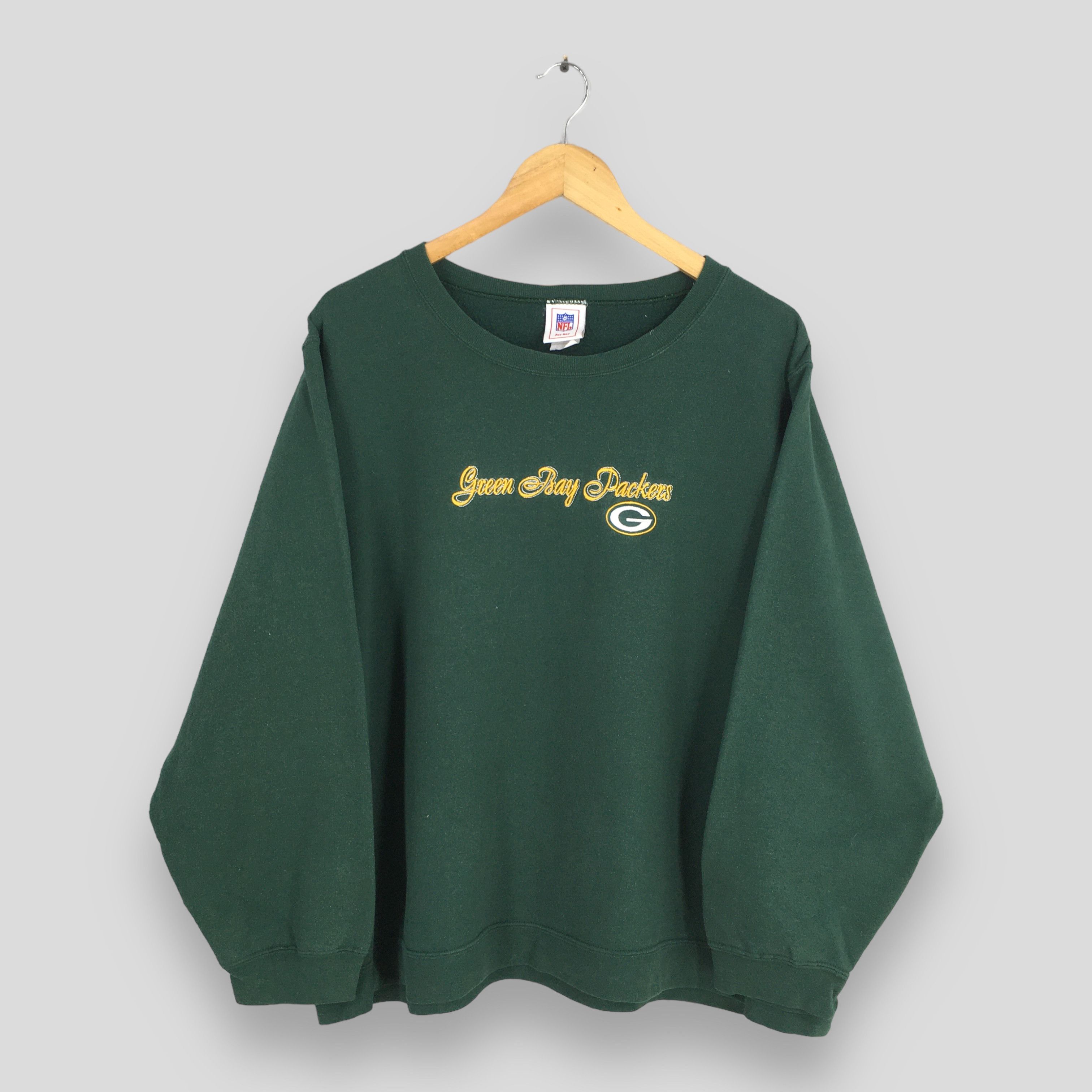 NFL × Vintage Vintage Green Bay Packers Football NFL Sweatshirt 2XLarge Size US XXL / EU 58 / 5 - 1 Thumbnail