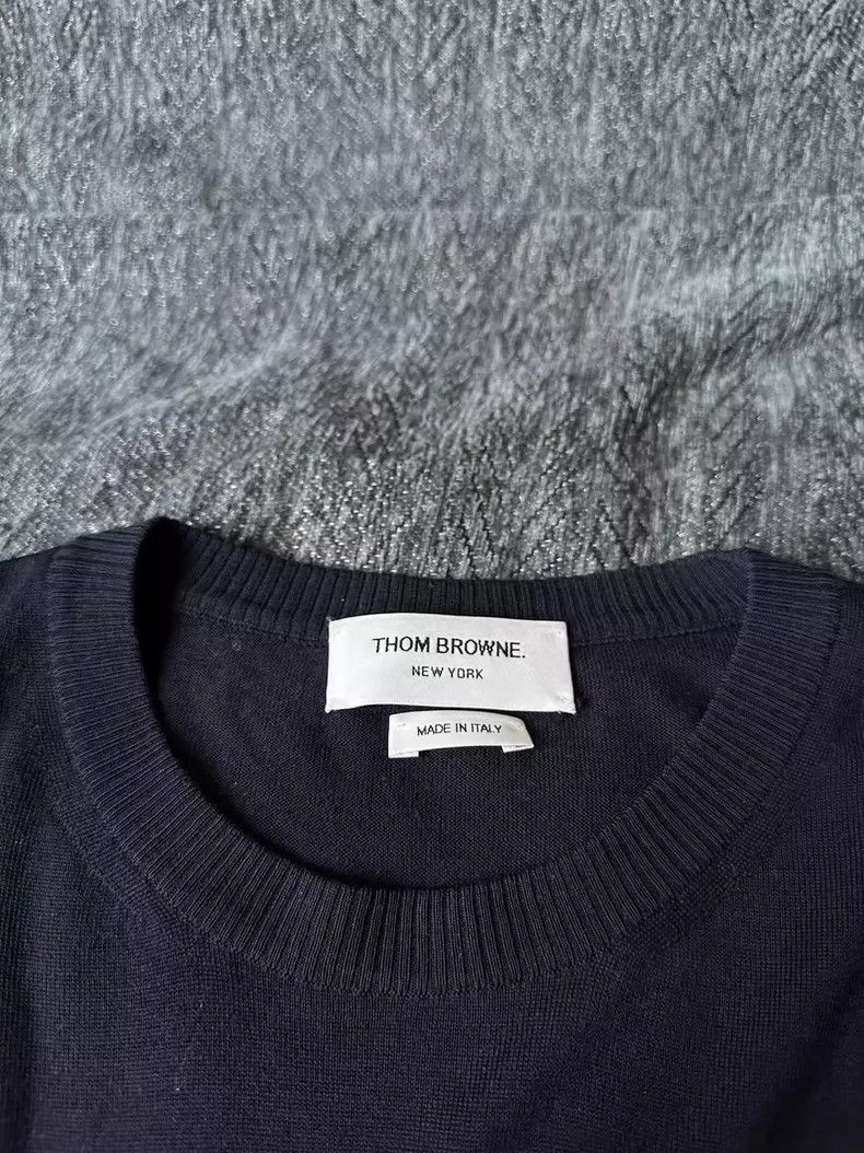 Thom Browne Thom Browne Blue wool knitwear jacket 2505-Nextarrow Size US M / EU 48-50 / 2 - 3 Thumbnail