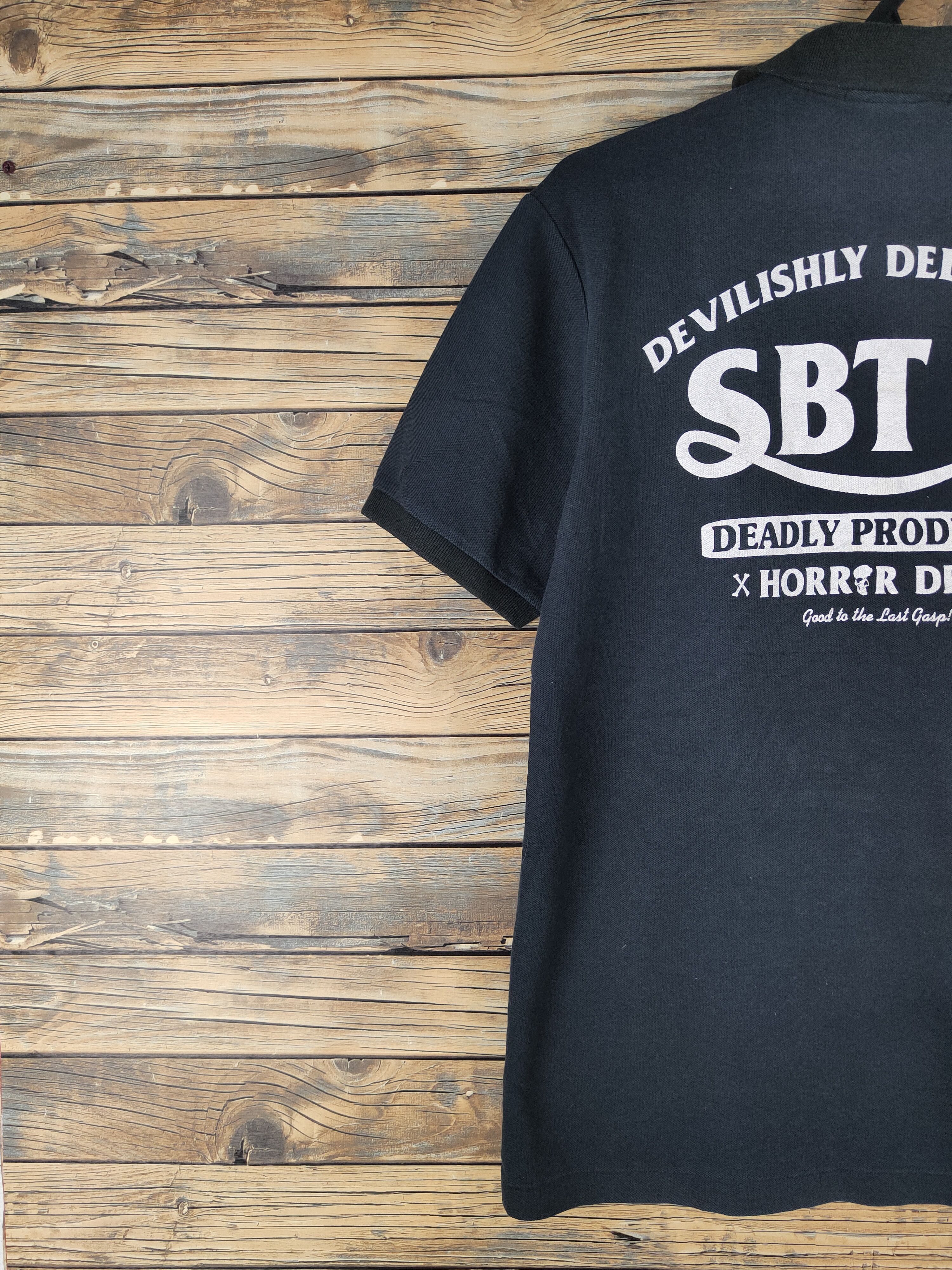 Black Sabbath DL Sabbat 13 Horror Dept Black Polo Shirts #1596 Size US L / EU 52-54 / 3 - 10 Thumbnail