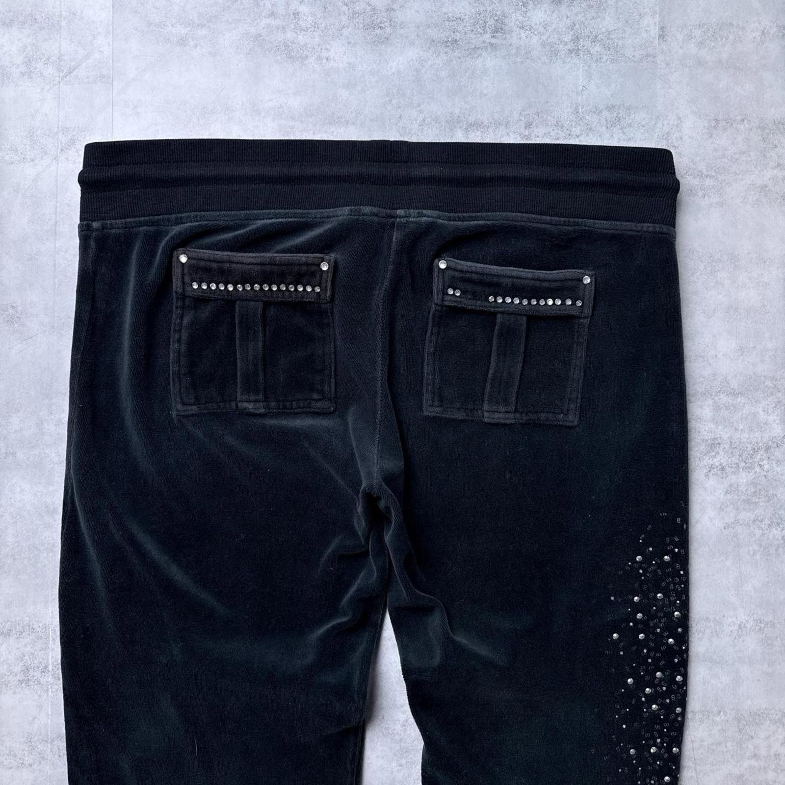 Bcbgmaxazria Y2K BCBG 00s Black Flared Sweatpants Size 36" / US 14 / IT 50 - 6 Thumbnail