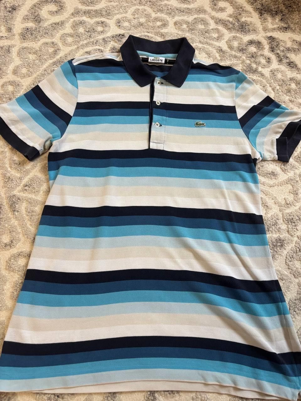 Lacoste Lacoste Striped Polo Shirt Blue / Navy / White – Size 3 Size US M / EU 48-50 / 2 - 3 Thumbnail