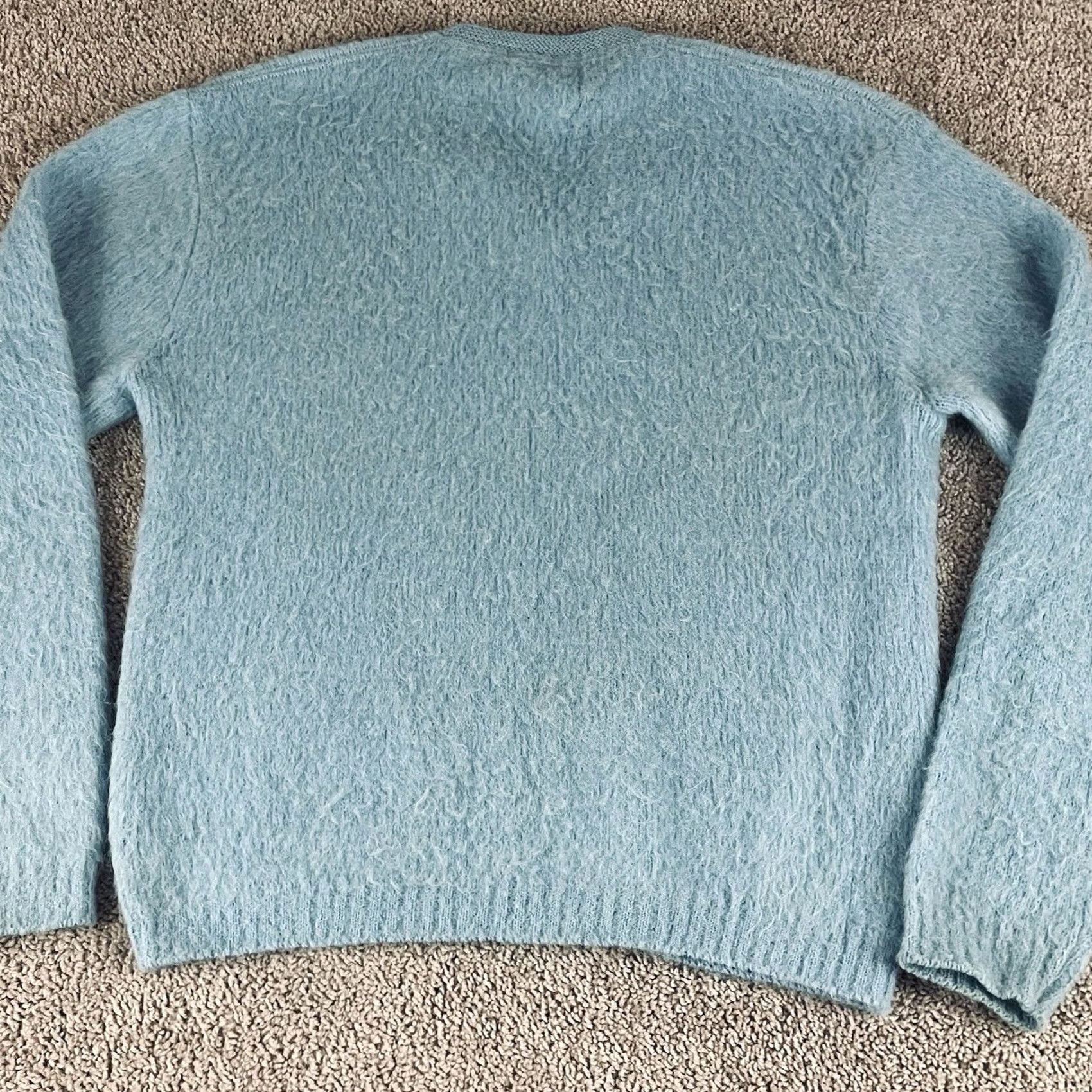 Jockey Vintage Jockey Aqua Skag Mohair Sweater Mens Medium Blue Denim Size US M / EU 48-50 / 2 - 3 Thumbnail