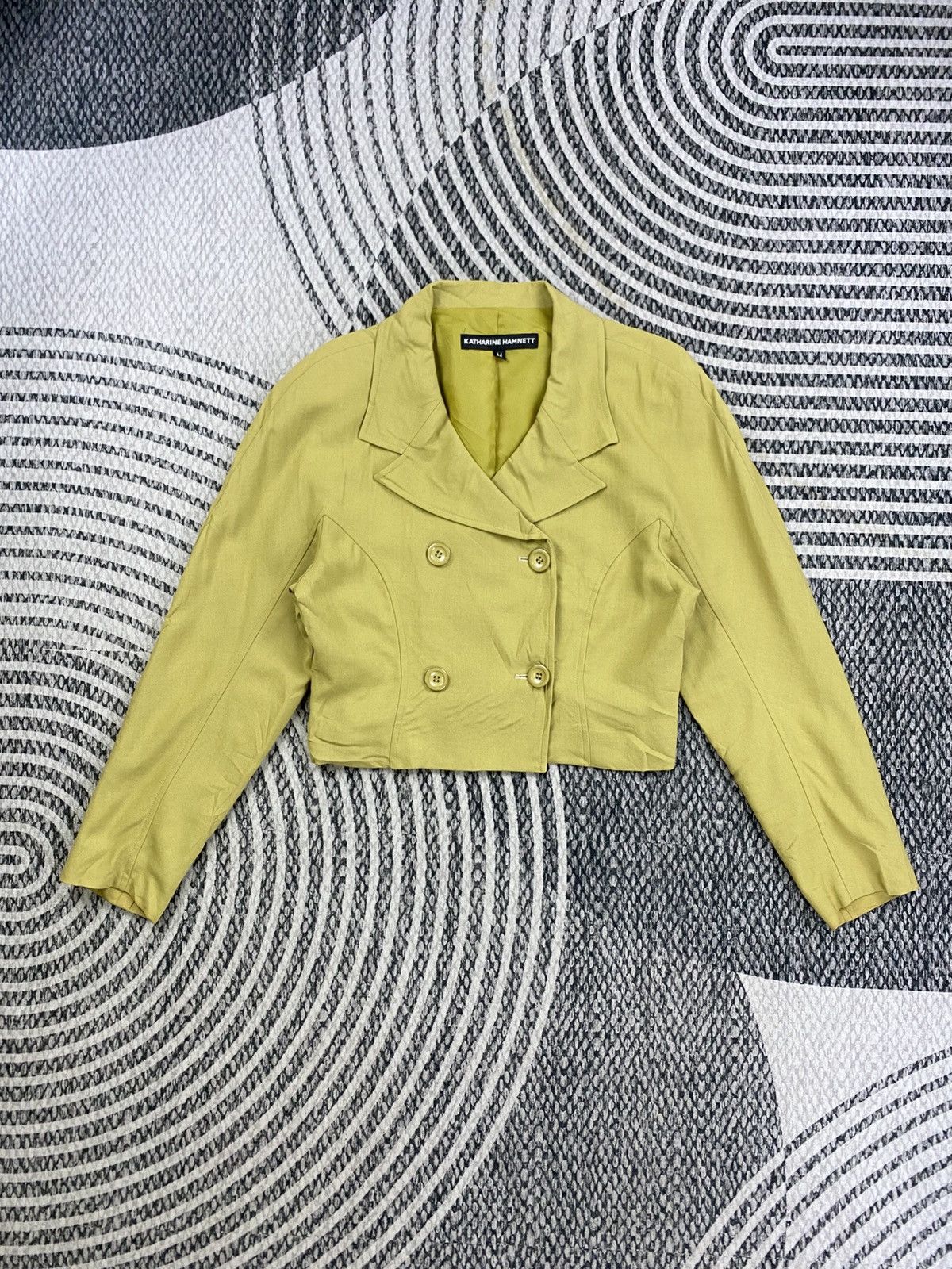 Katharine Hamnett London Vintage Katherine Hamnett Double Collar Cropped Blazer Size S / US 4 / IT 40 - 1 Thumbnail