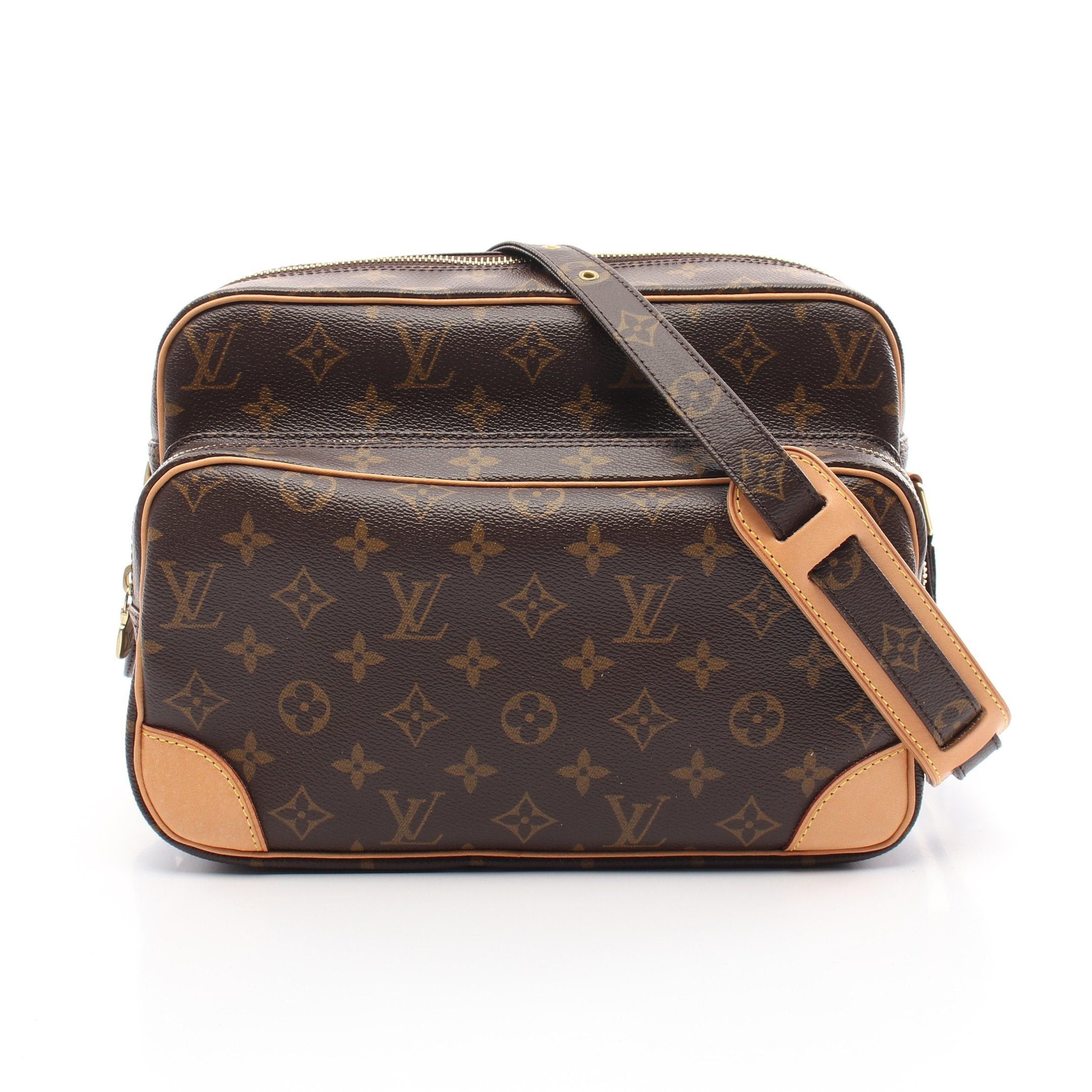 Louis Vuitton Louis Vuitton Nil Monogram Shoulder Bag Leather Brown Size ONE SIZE - 1 Thumbnail