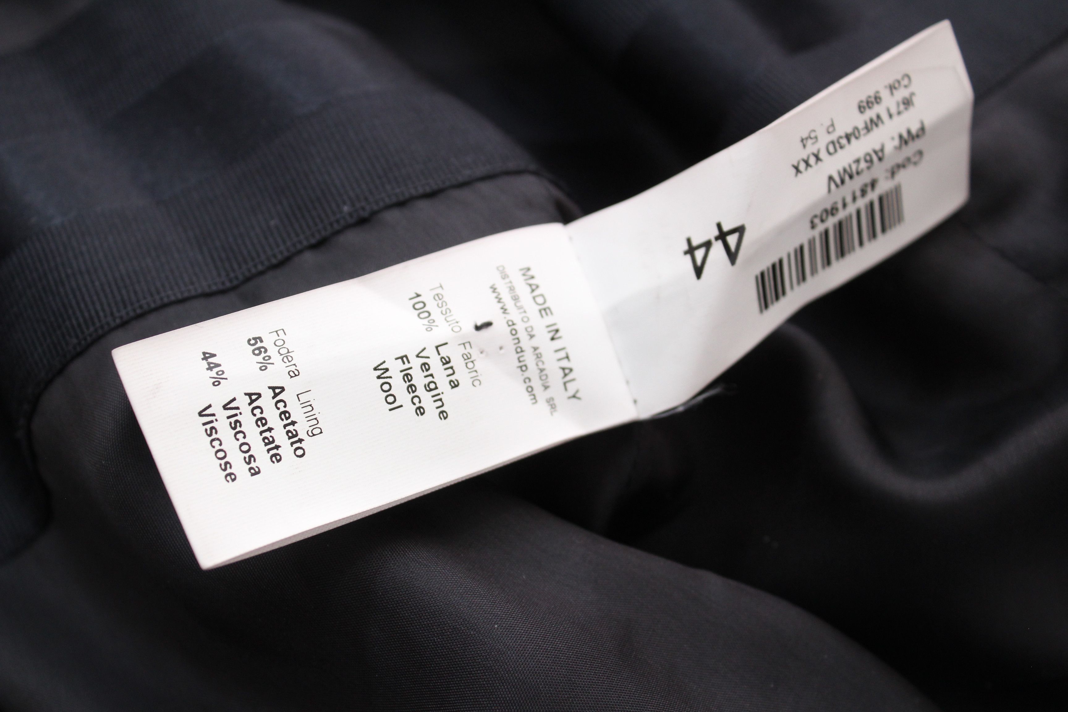 Dondup Dondup Black Wool Double-Breasted Coat Made in Italy Size M / US 6-8 / IT 42-44 - 16 Thumbnail