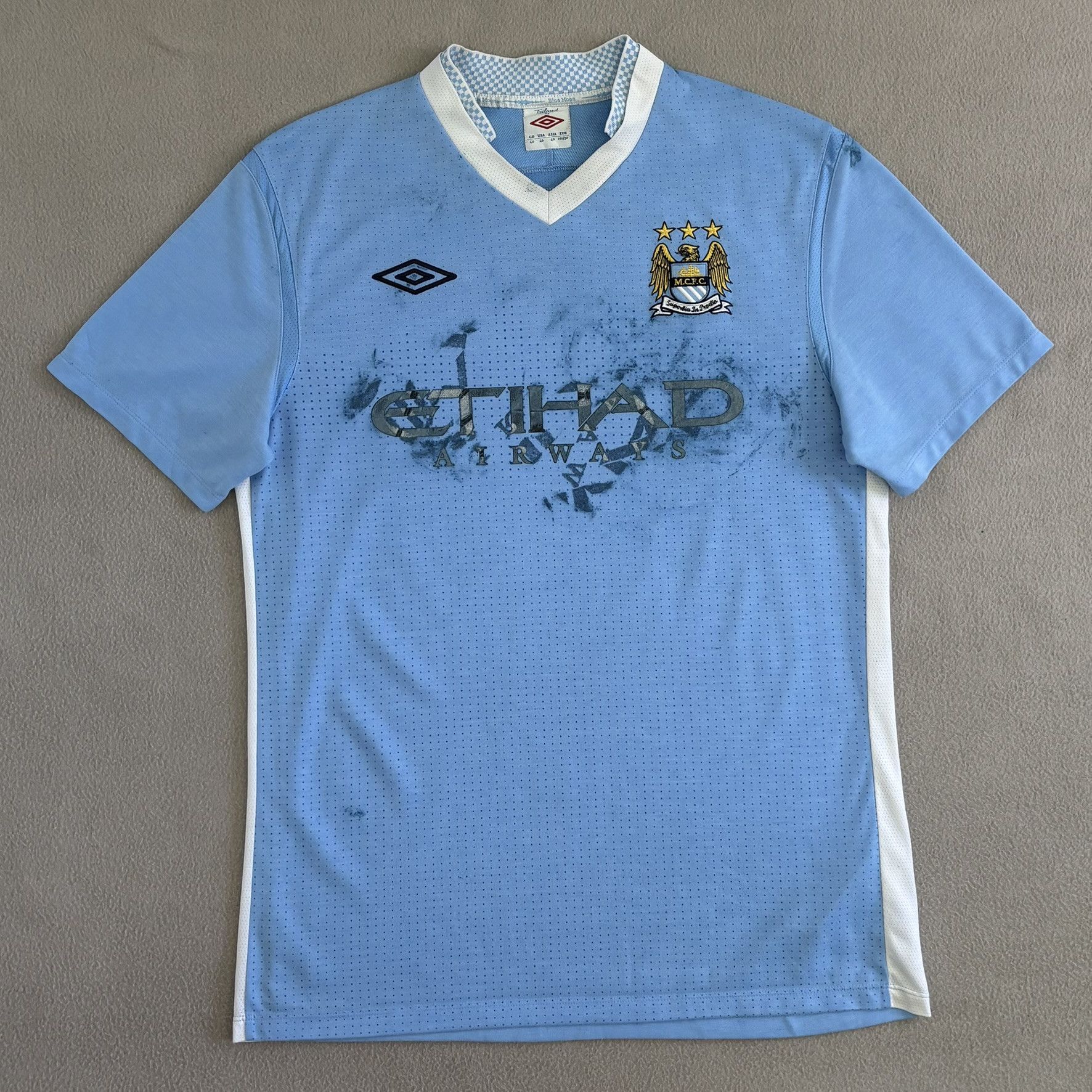 Umbro Manchester City 2011/2012 Umbro Football Jersey Size M Size US M / EU 48-50 / 2 - 5 Thumbnail