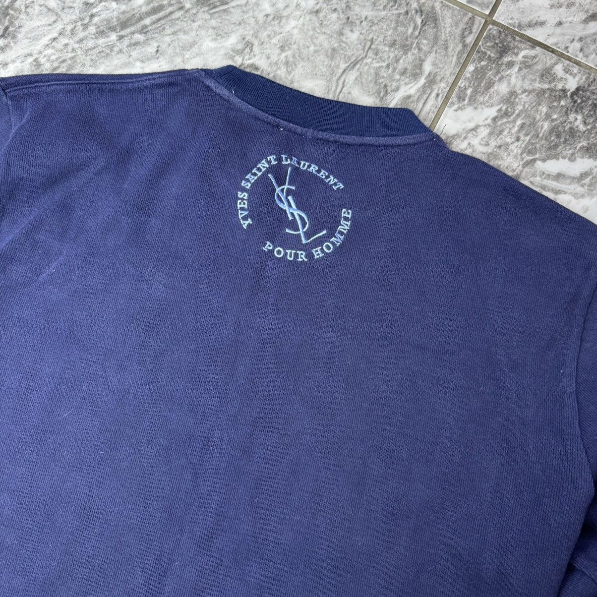 Vintage × Yves Saint Laurent Yves Saint Laurent Sweatshirt Vintage Size US XXL / EU 58 / 5 - 5 Thumbnail