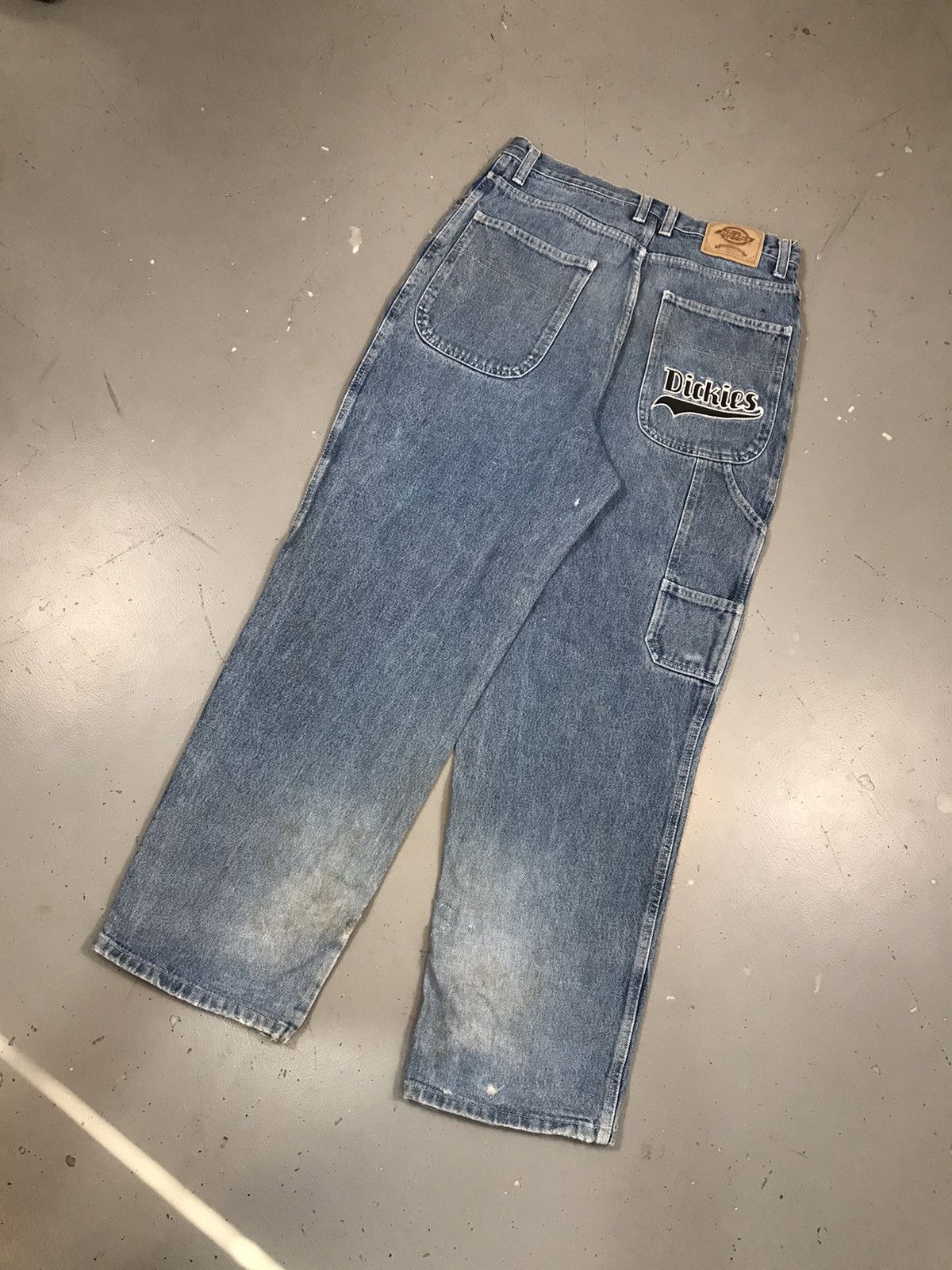 Dickies × Vintage Vintage Dickies big baddy embroidered denim Size US 31 - 8 Thumbnail
