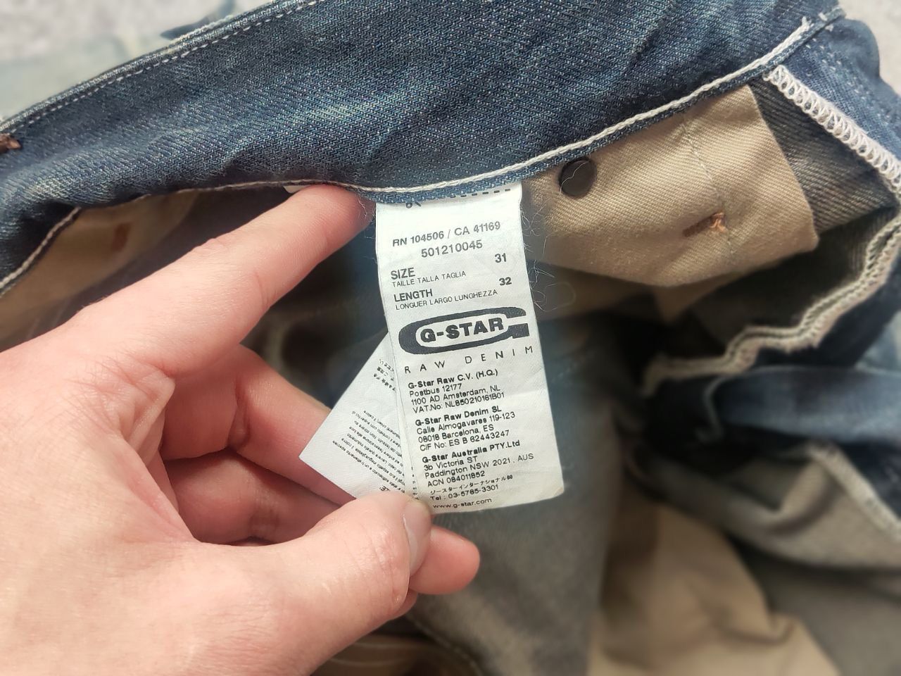 If Six Was Nine Vintage G Star Raw General 5620 3D Cargo Faded Denim jeans Size US 31 - 15 Thumbnail