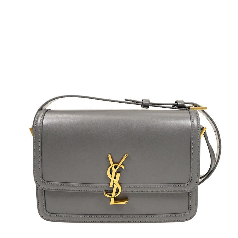 Saint Laurent Paris o1b1hav110924 Size: OS / Medium Satchel Leather Bag in Grey Size ONE SIZE - 1 Thumbnail