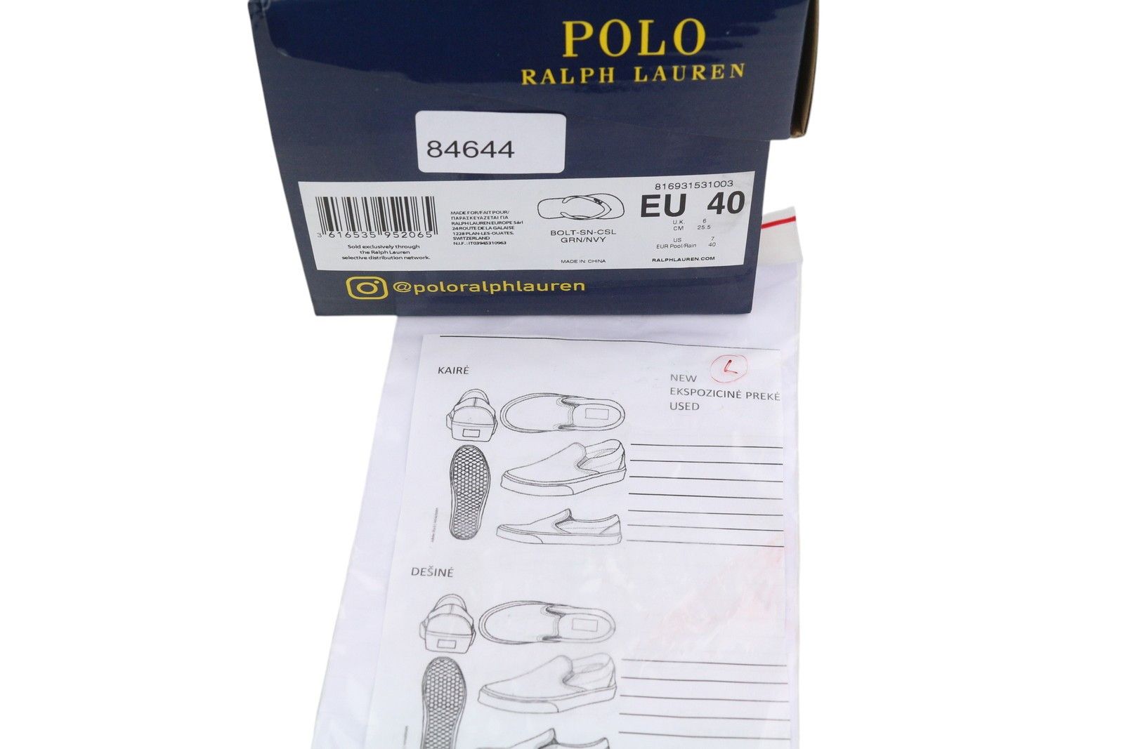 Polo Ralph Lauren BOLT-SN-CSL EU40/41 Green Flip Flops Shoes 84644 Size US 7 / EU 40 - 10 Thumbnail